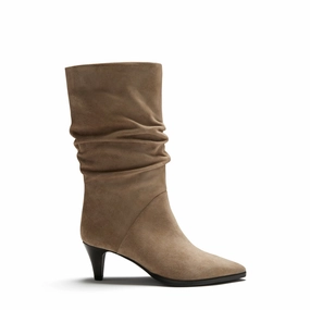 Vend?me Margot taupe suede boots smallest Affordable