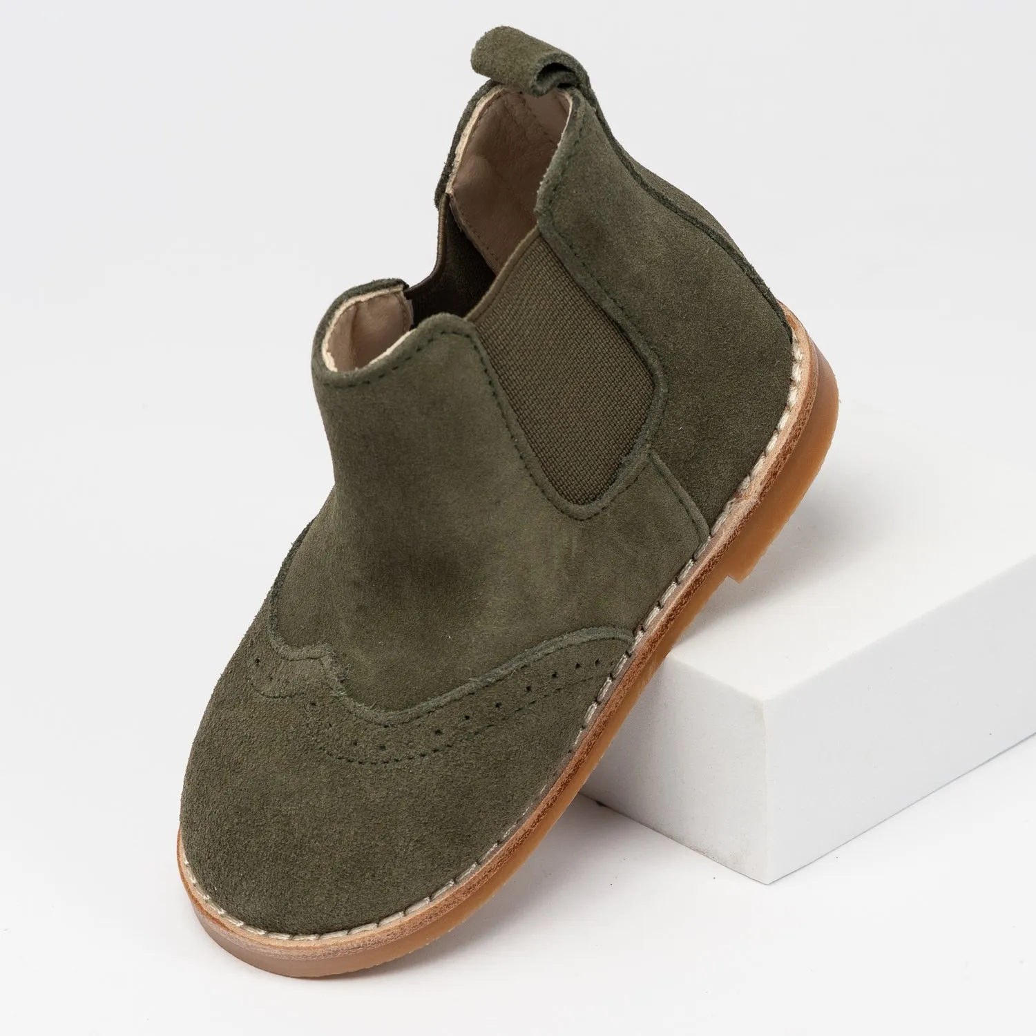 Khaki Suede Cassidy Boot