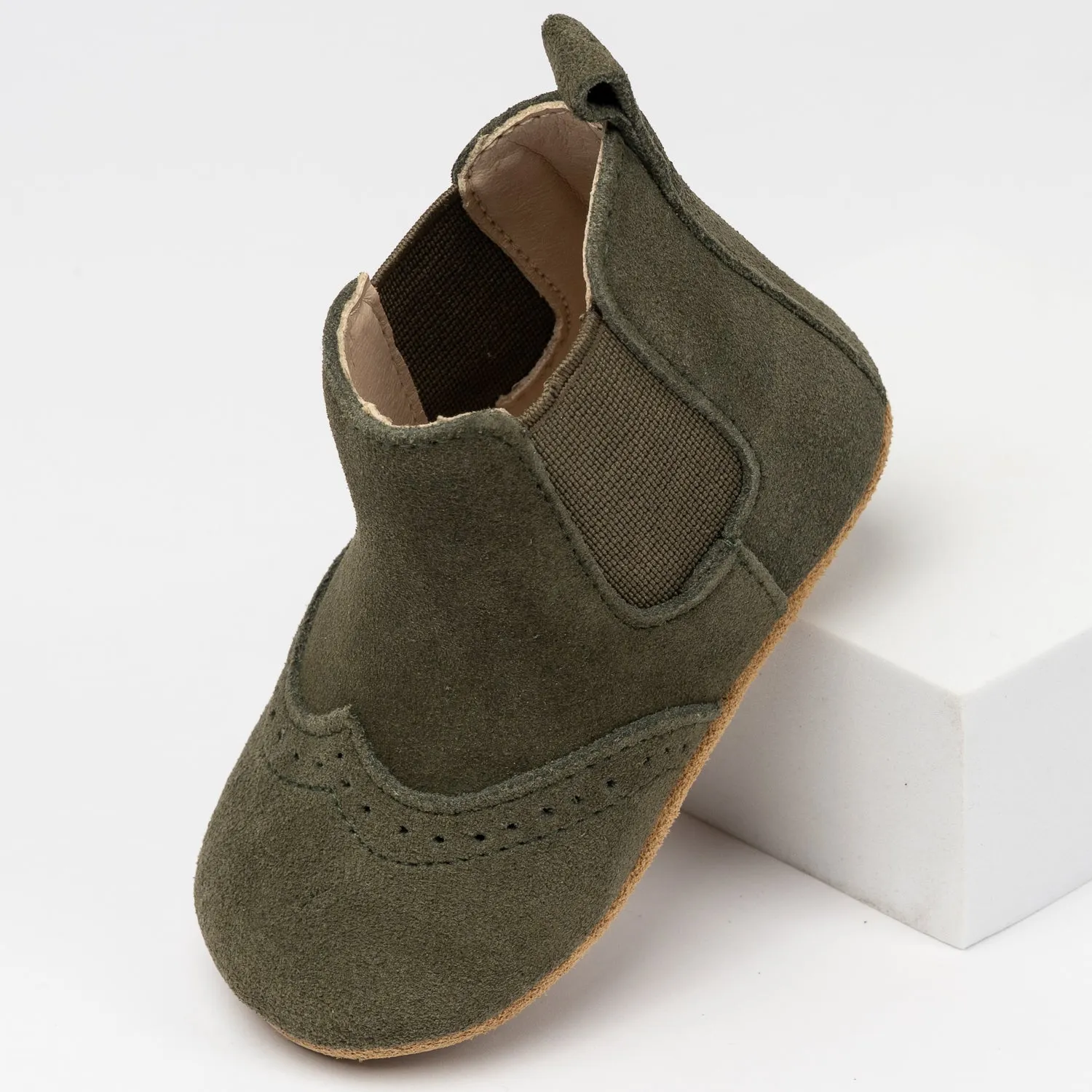 Khaki Suede Cassidy Boot