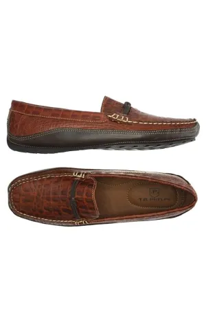Kiawah Lace Bit Driver in Sport Rust Croco by T.B. Phelps