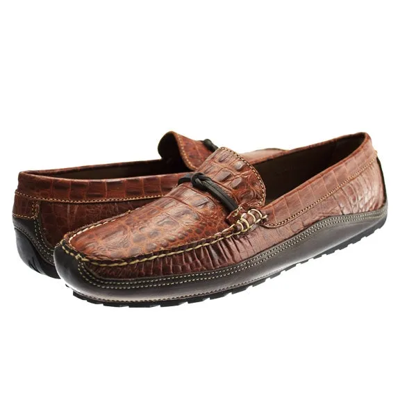 Kiawah Lace Bit Driver in Sport Rust Croco by T.B. Phelps
