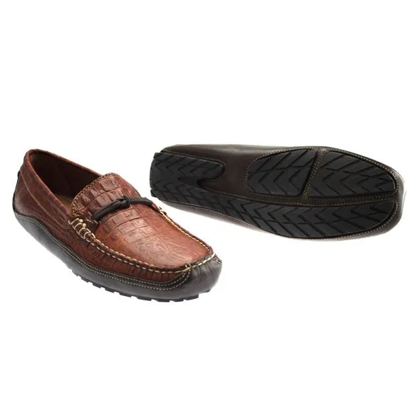 Kiawah Lace Bit Driver in Sport Rust Croco by T.B. Phelps