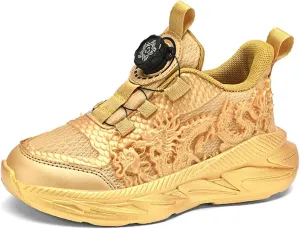 Kids Sneakers Boys Girls Night Glow Casual Walking Shoes Arch Support High Elasticity Badminton Shoes Lightweight Comfortable Sport Athletic 12.5~6.5 Sizes