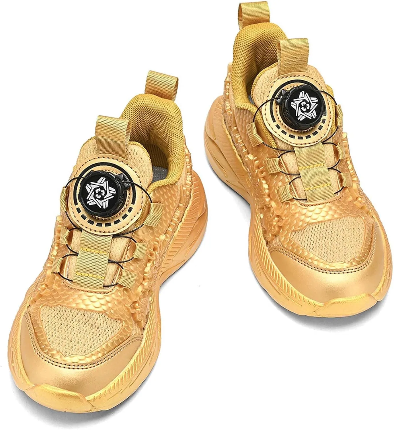 Kids Sneakers Boys Girls Night Glow Casual Walking Shoes Arch Support High Elasticity Badminton Shoes Lightweight Comfortable Sport Athletic 12.5~6.5 Sizes