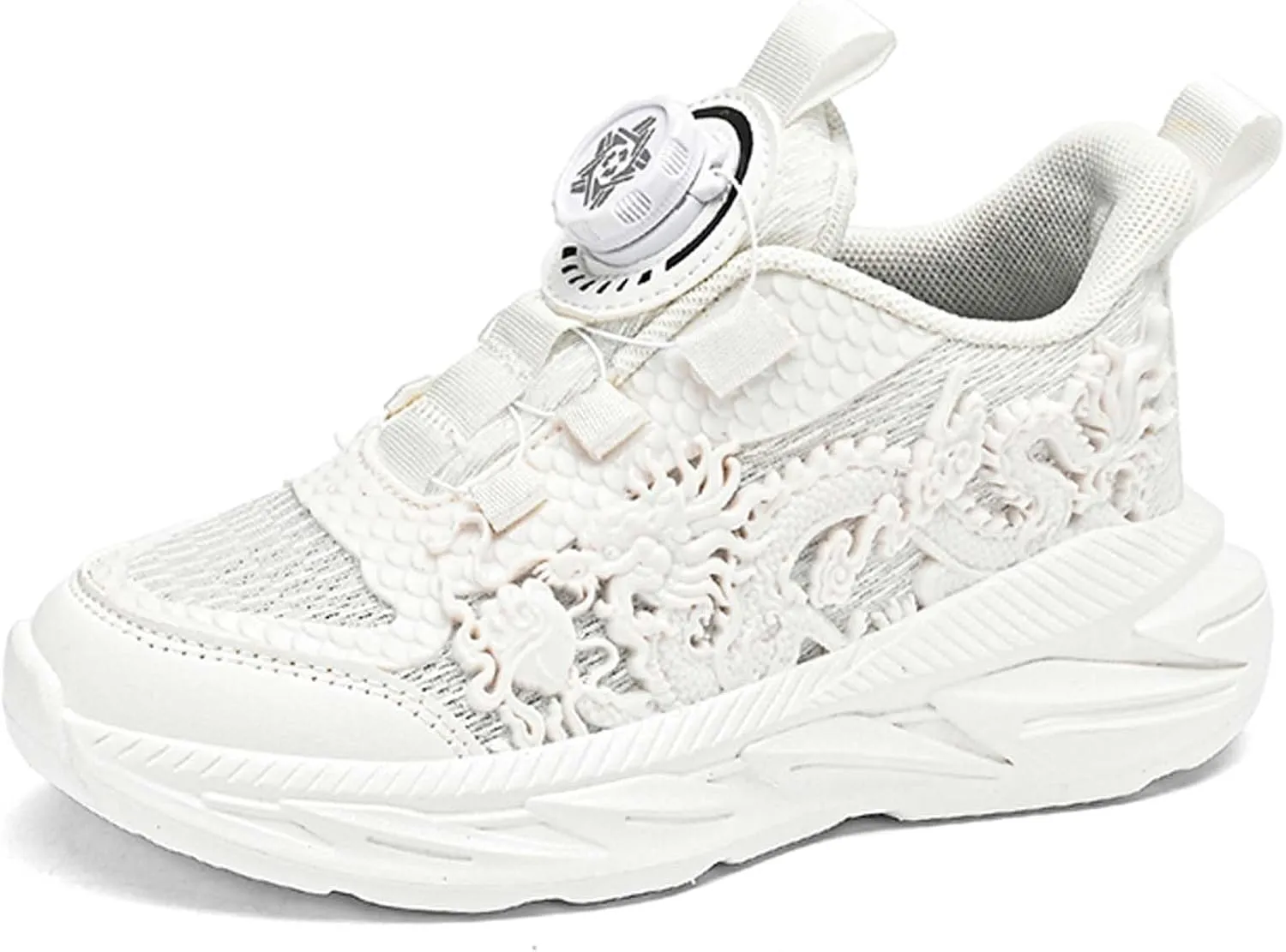 Kids Sneakers Boys Girls Night Glow Casual Walking Shoes Arch Support High Elasticity Badminton Shoes Lightweight Comfortable Sport Athletic 12.5~6.5 Sizes