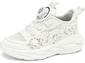 Kids Sneakers Boys Girls Night Glow Casual Walking Shoes Arch Support High Elasticity Badminton Shoes Lightweight Comfortable Sport Athletic 12.5~6.5 Sizes
