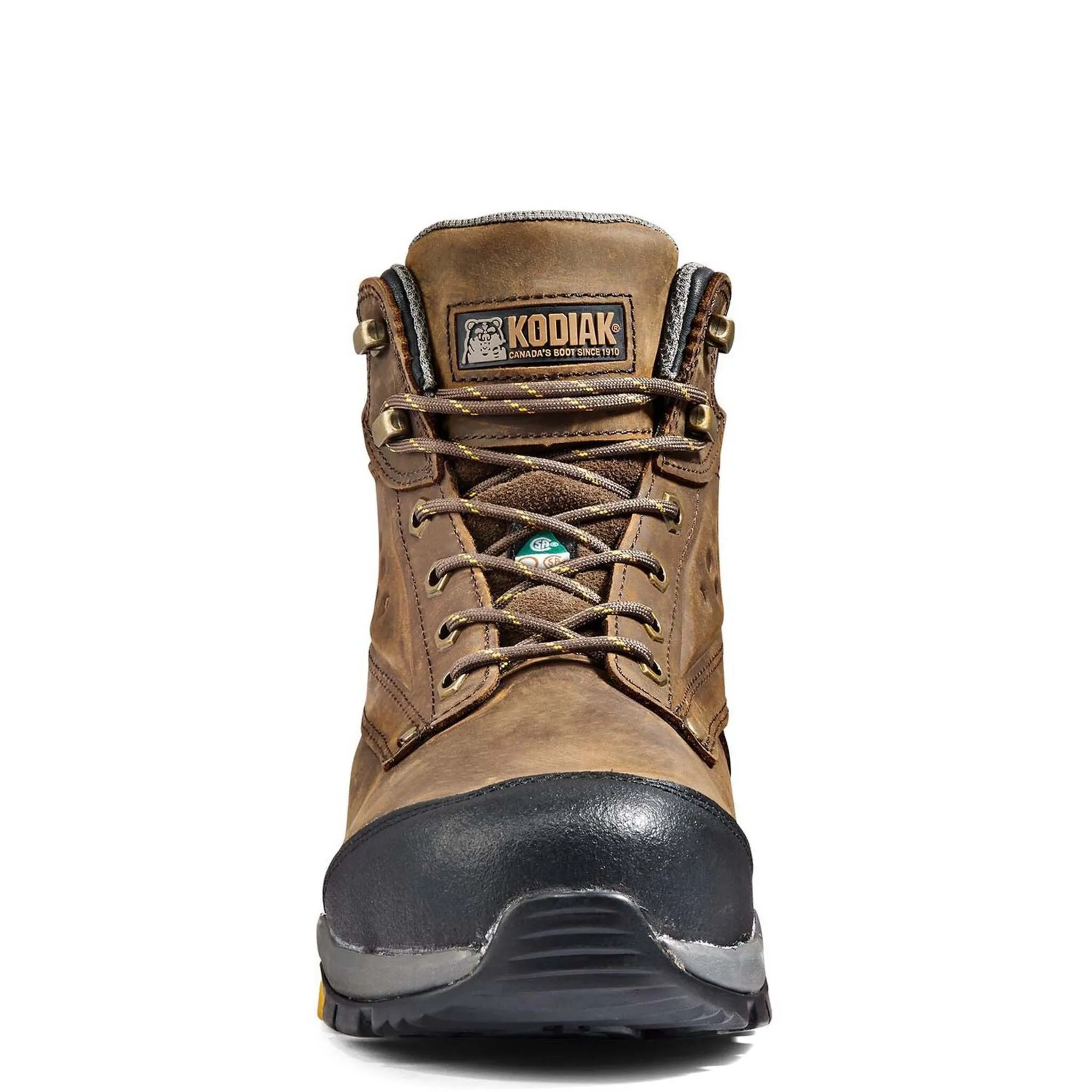 Kodiak Men's Crusade 6" Safety Work Boots – Waterproof Full Grain Leather, Composite Toe & Plate, Thinsulate Insulation | Sizes 7-14