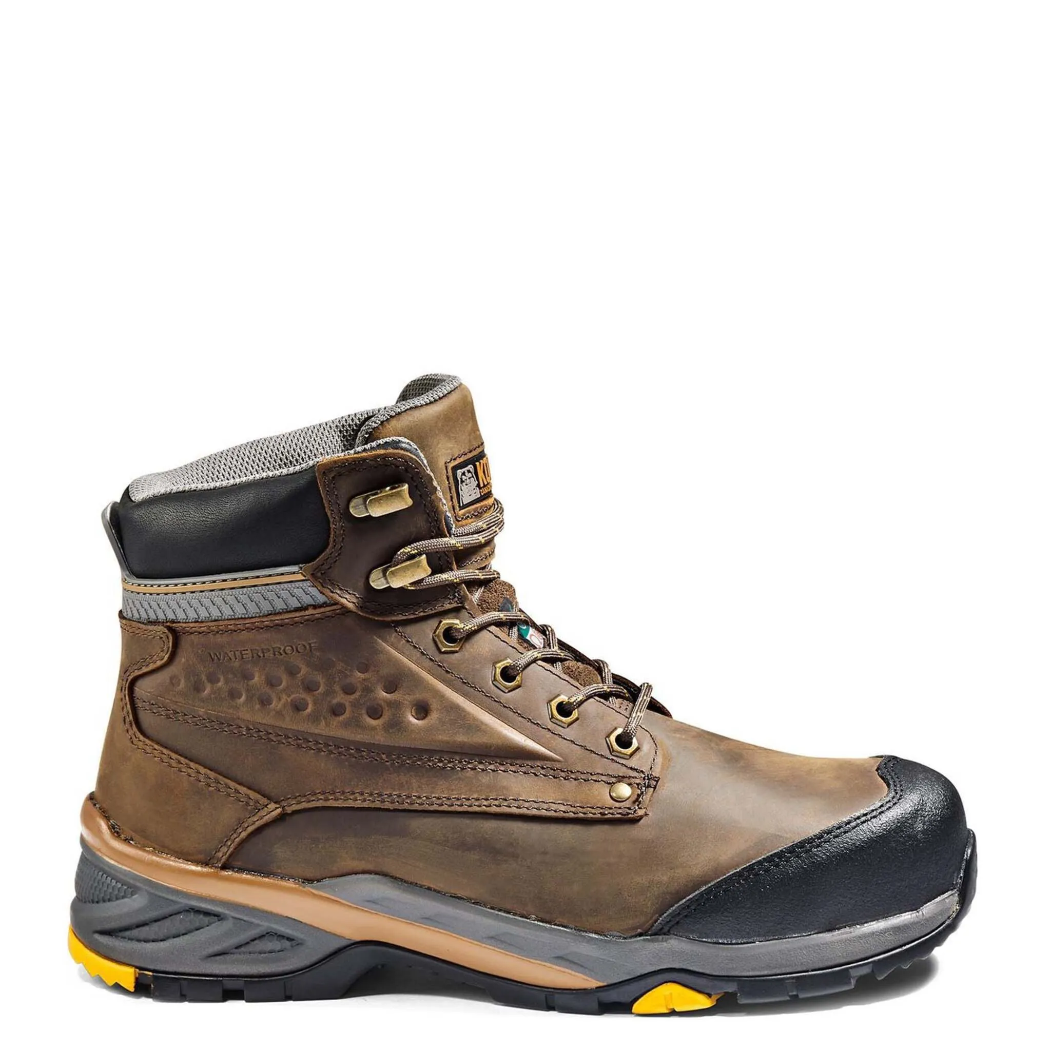 Kodiak Men's Crusade 6" Safety Work Boots – Waterproof Full Grain Leather, Composite Toe & Plate, Thinsulate Insulation | Sizes 7-14