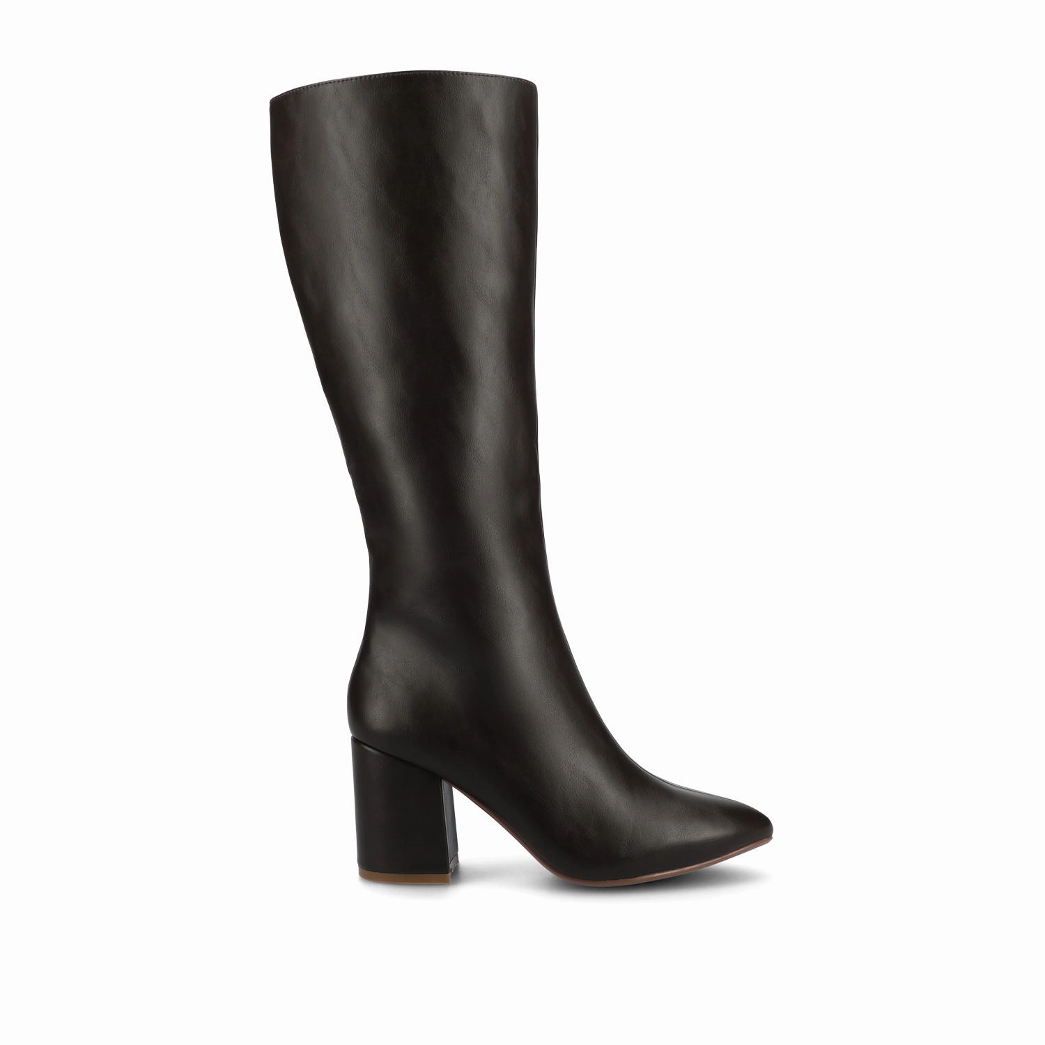 Quick Drying Textile AMEYLIA VEGAN LEATHER KNEE-HIGH BOOTS IN WIDE CALF