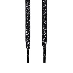 Laced Up Black Cement Shoelaces