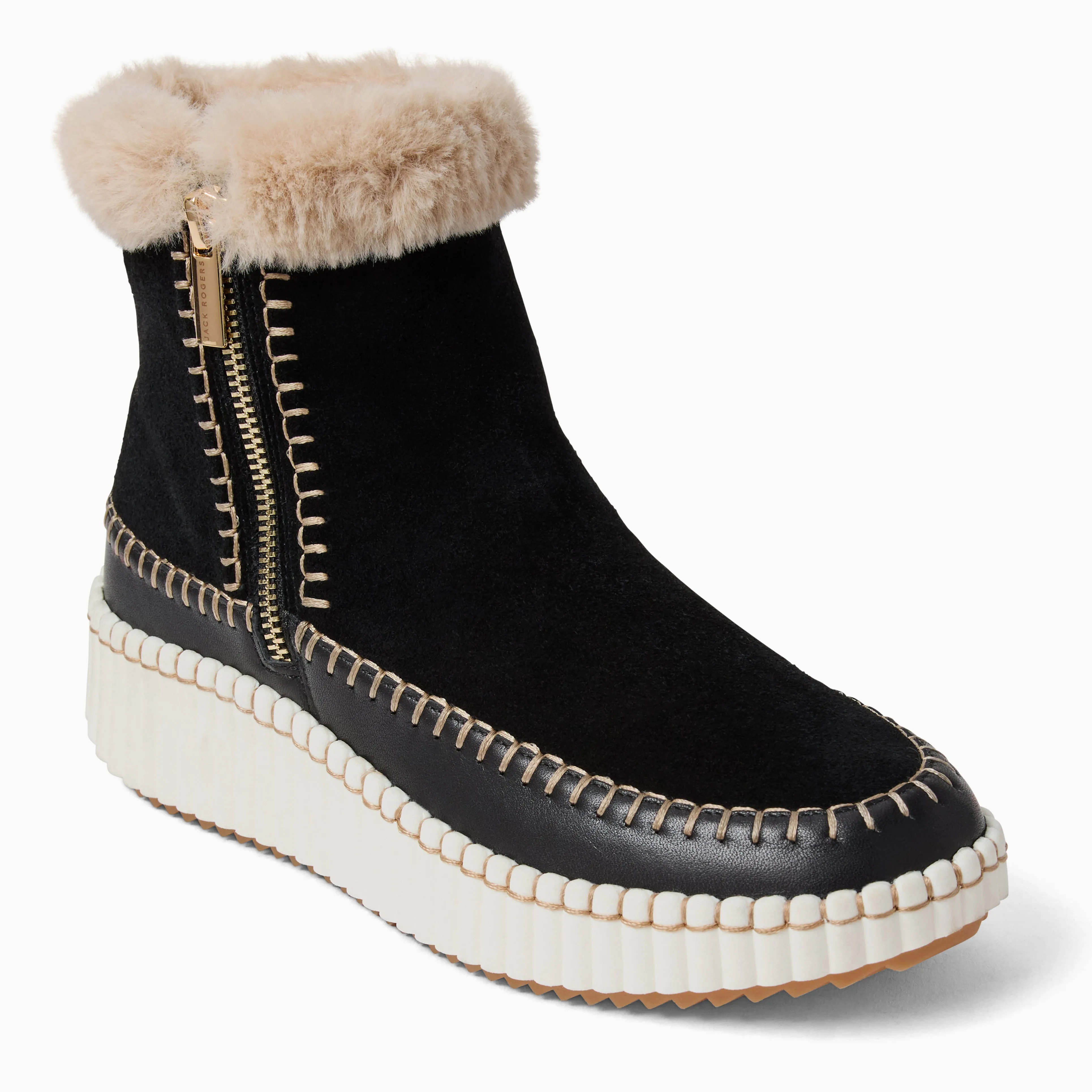 Janetta Suede Sneaker Bootie Water-resistant