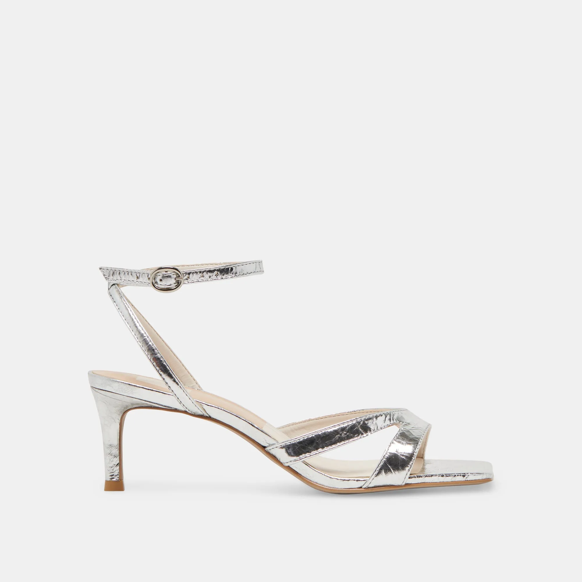 BECKI HEELS SILVER DISTRESSED LEATHER Dressy Pumps Iconic Appeal