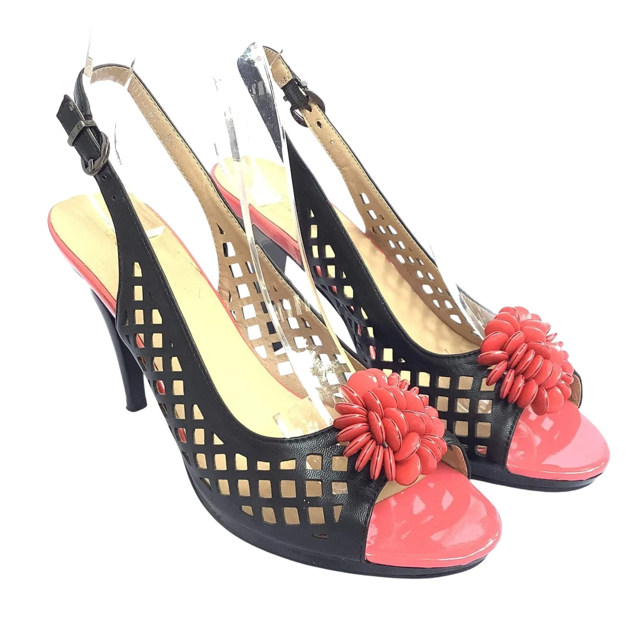 Laser Cut Stiletto Heels