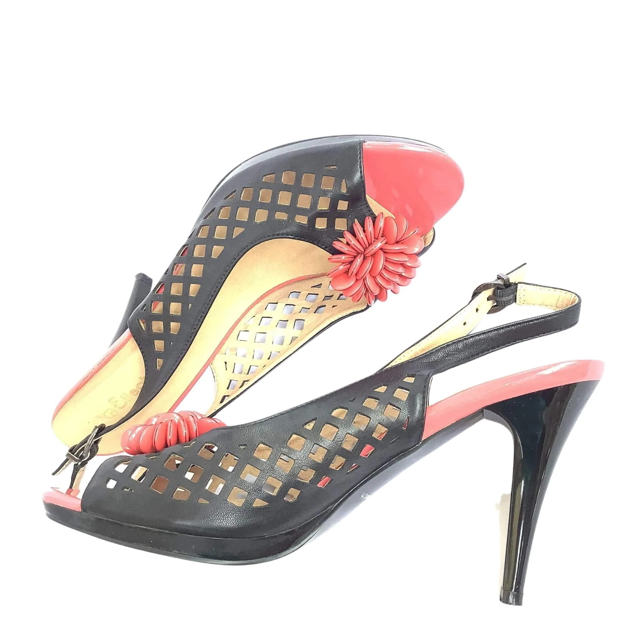 Laser Cut Stiletto Heels