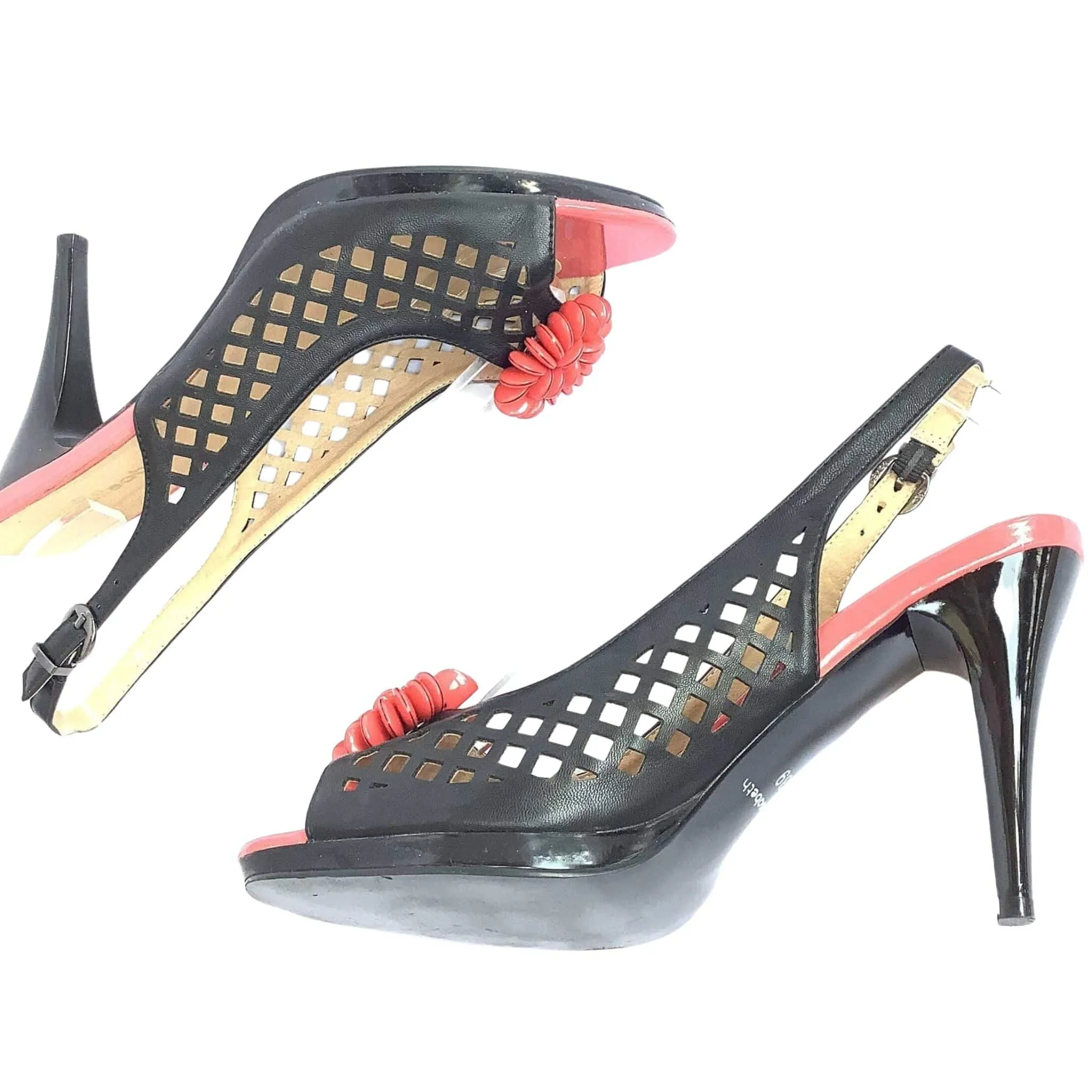 Laser Cut Stiletto Heels