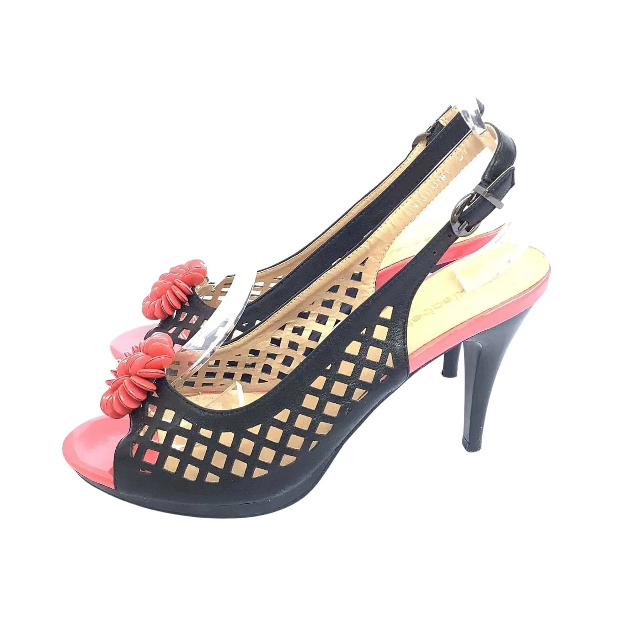 Laser Cut Stiletto Heels