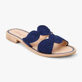 Laurin Crochet Flat Sandal mesh material