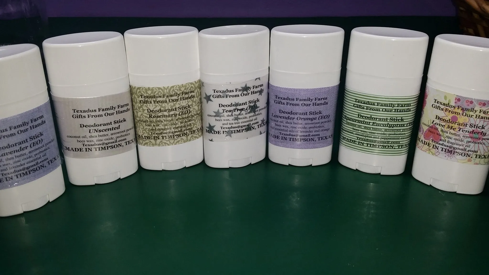 Lavender Orange Charcoal & Clay Deodorant Stick
