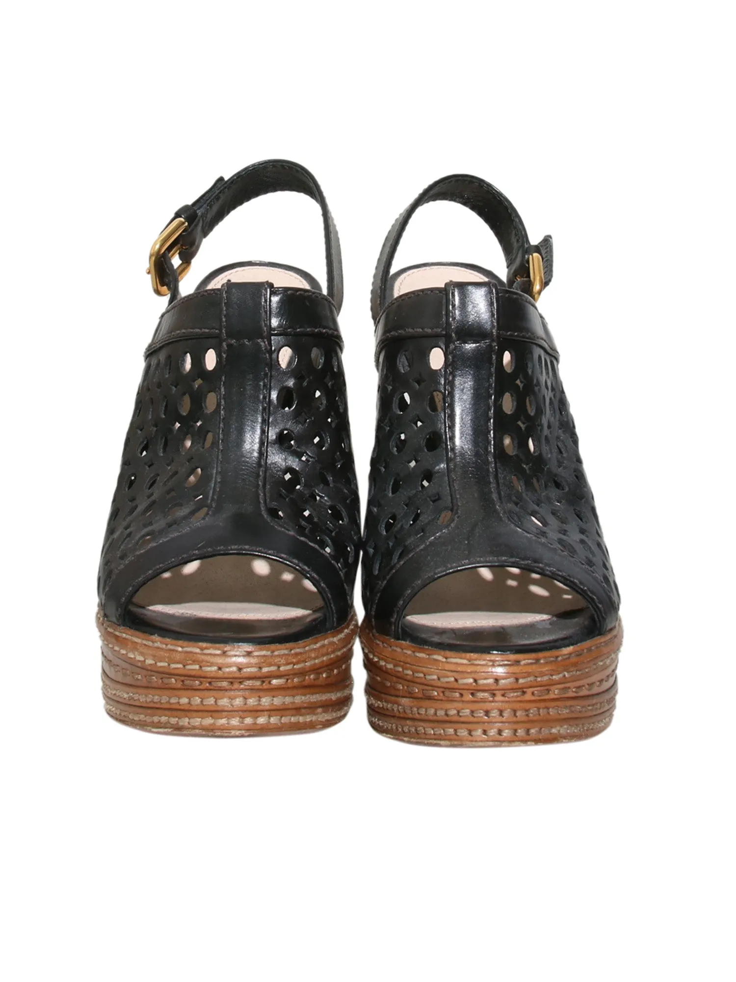 Leather Slingback Sandals