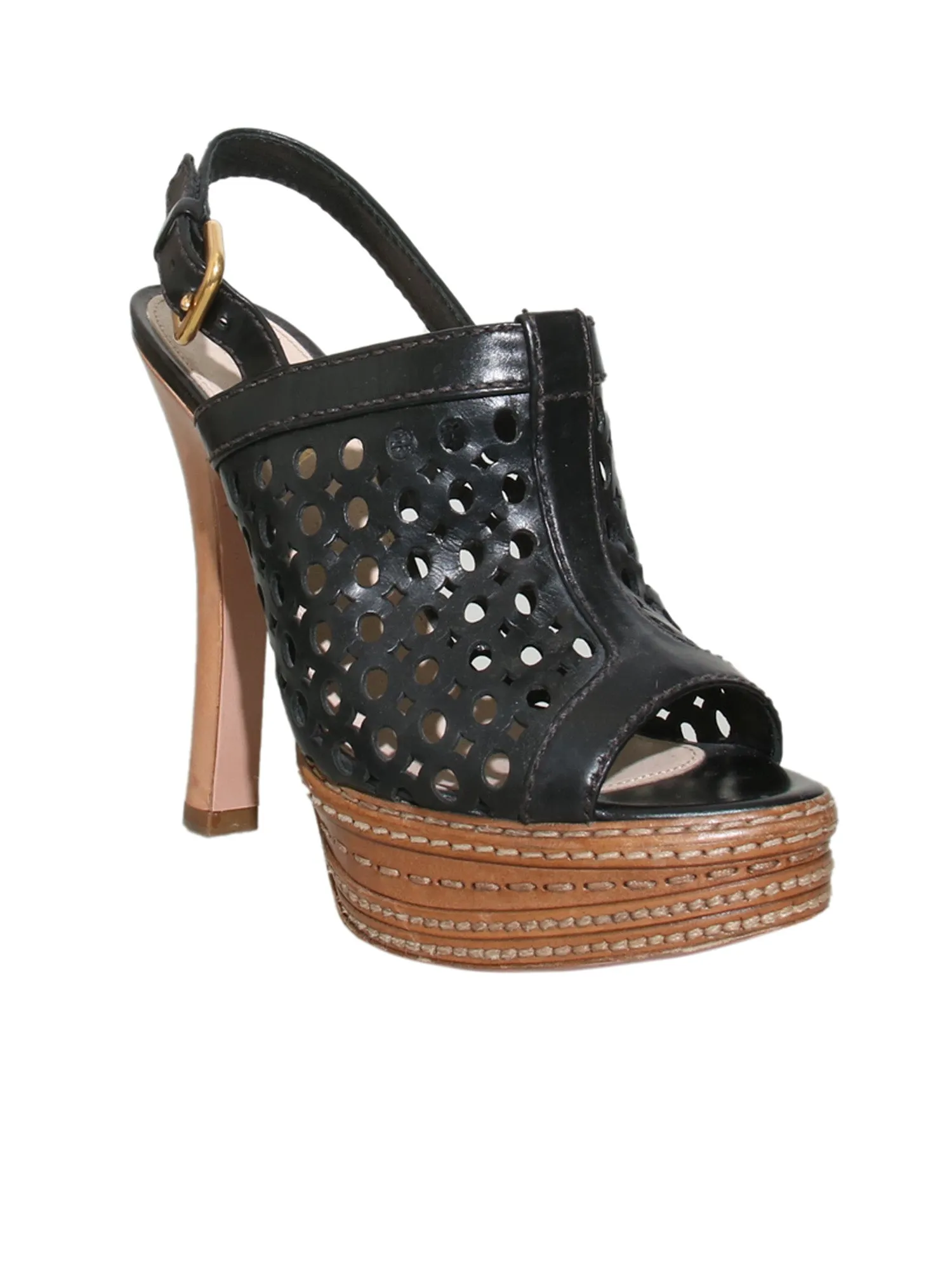 Leather Slingback Sandals