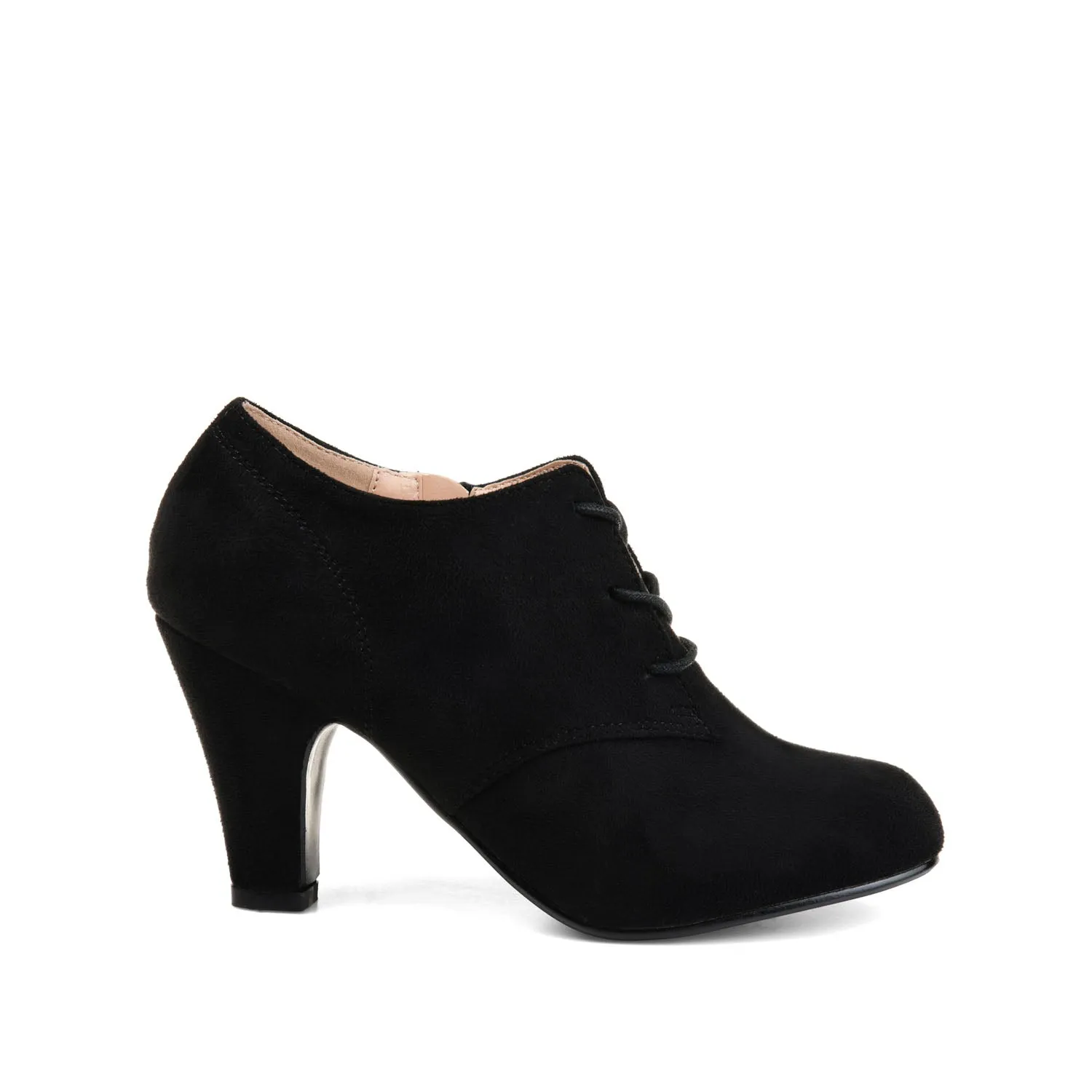 Milan Shine LEONA LACE-UP BOOTIES IN FAUX SUEDE