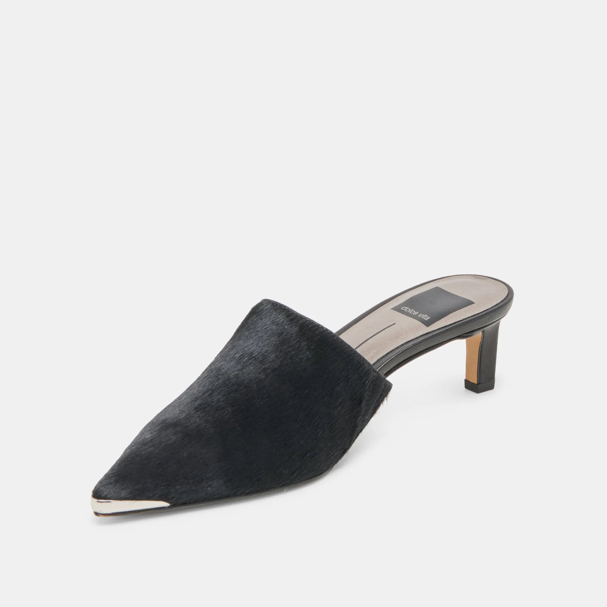 Platform Lift Glamorous Sandals LEXY HEELS NERO CALF HAIR