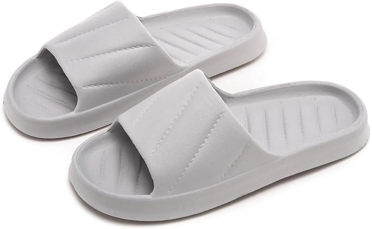 Lightweight Memory Foam Slides for Men and Women Shoes Indoor and Outdoor Women's Robes Long Plush and Matching Slippers