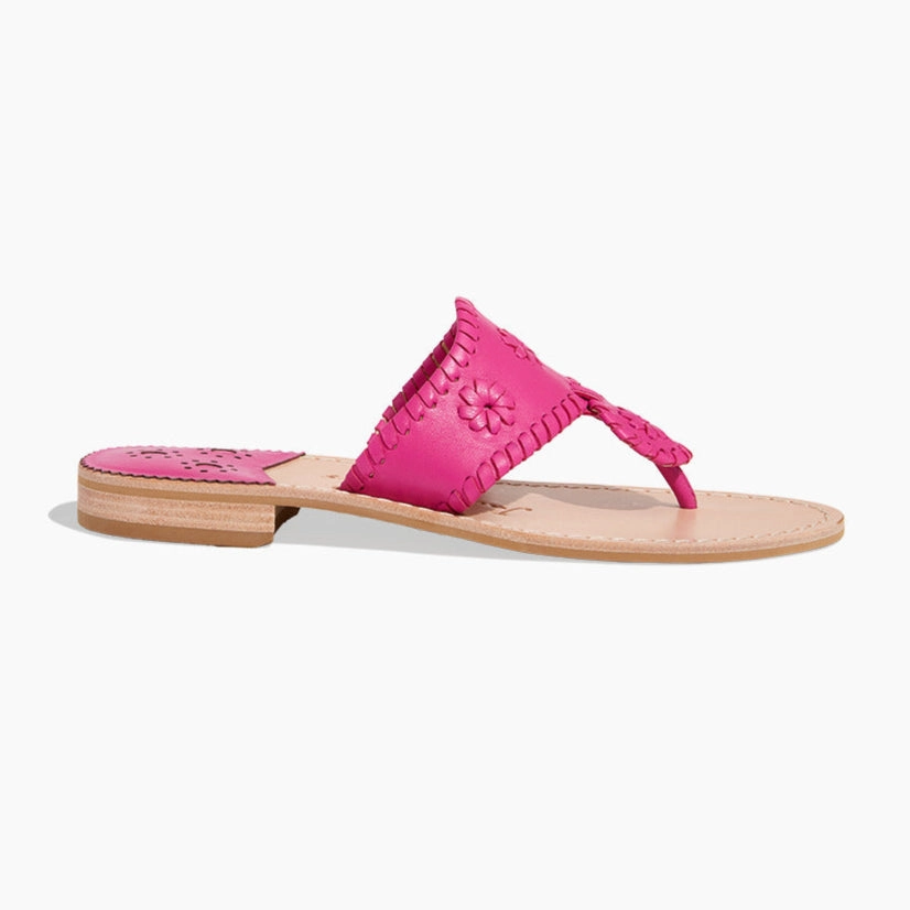 No Stress Jacks Leather Flat Sandal