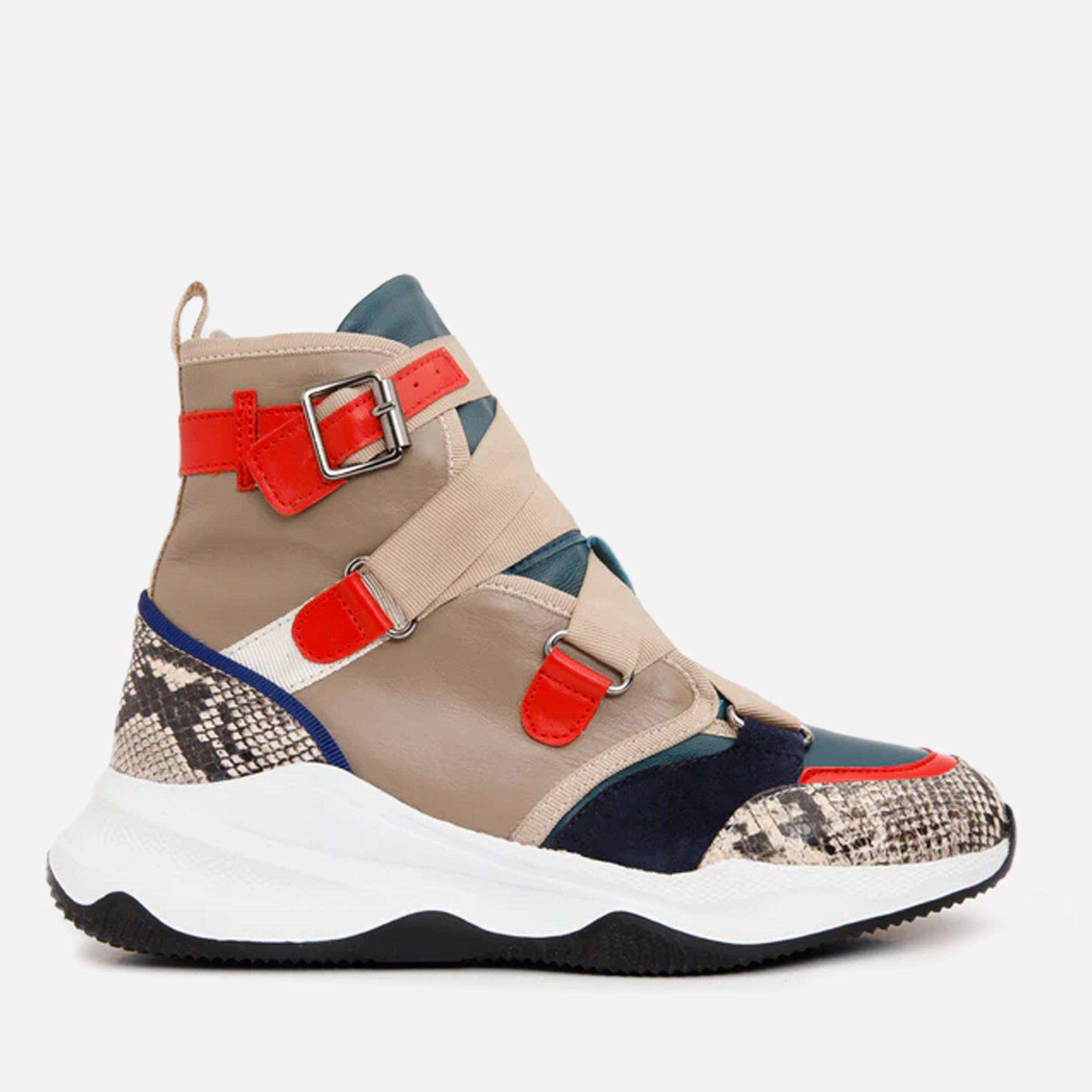 The Ottoman Multicolor Leather Ankle Women Boot Final Sale! hiking - specific functions