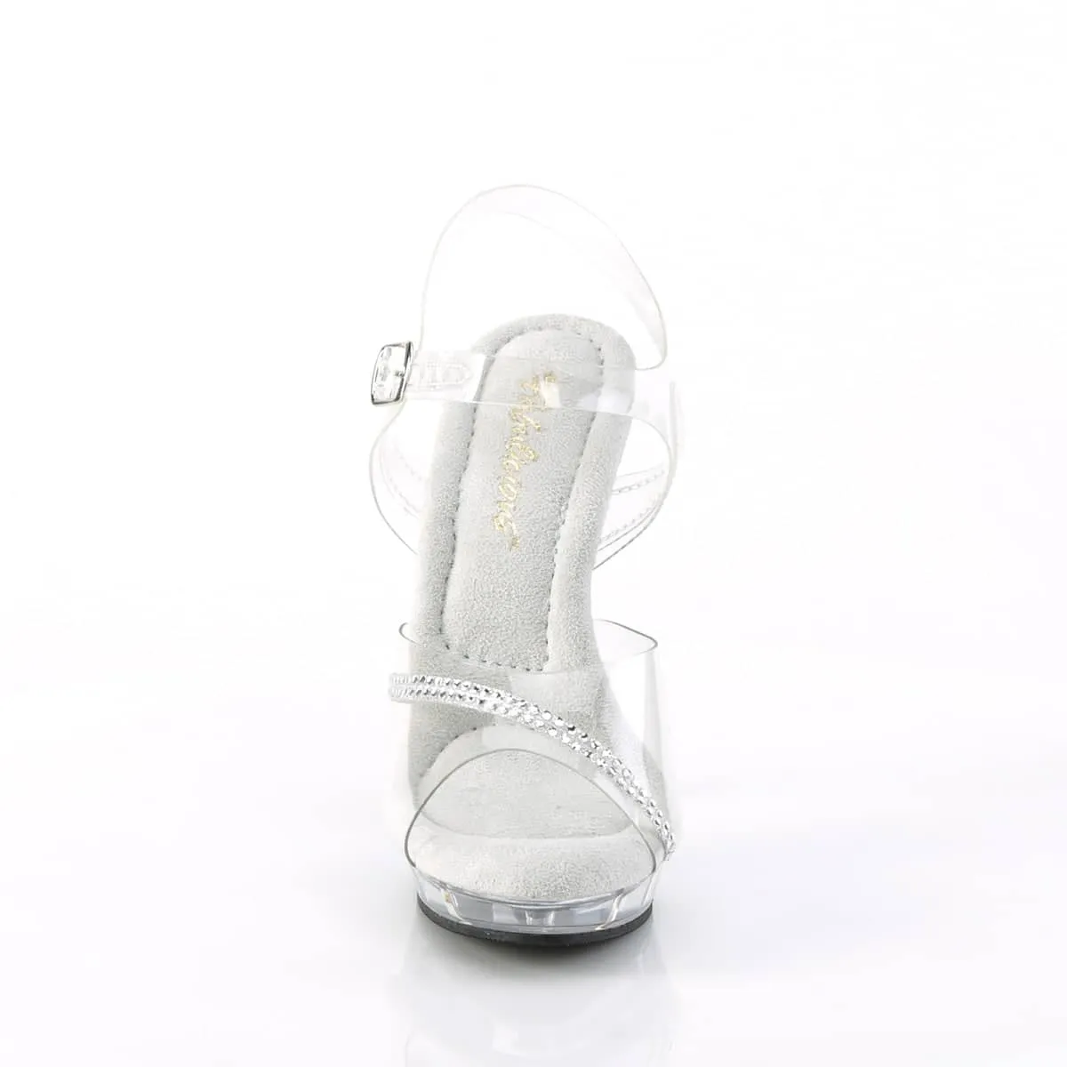 LIP-108R Clear Ankle Sandel High Heel