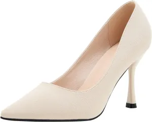 LizFoYa Women Pointed Toe Sexy High Heels Evening Bridal Stiletto Wedding Pump Shoes Slip On High Heels