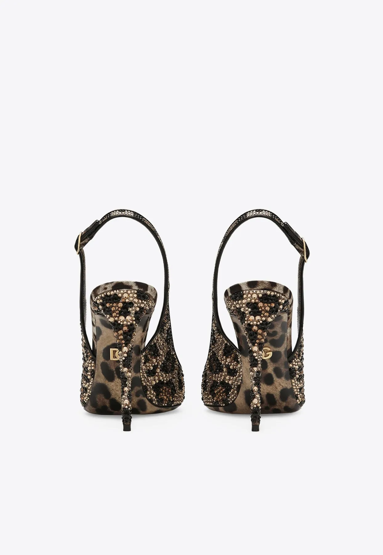 Lollo 105 Leopard Print Slingback Pumps