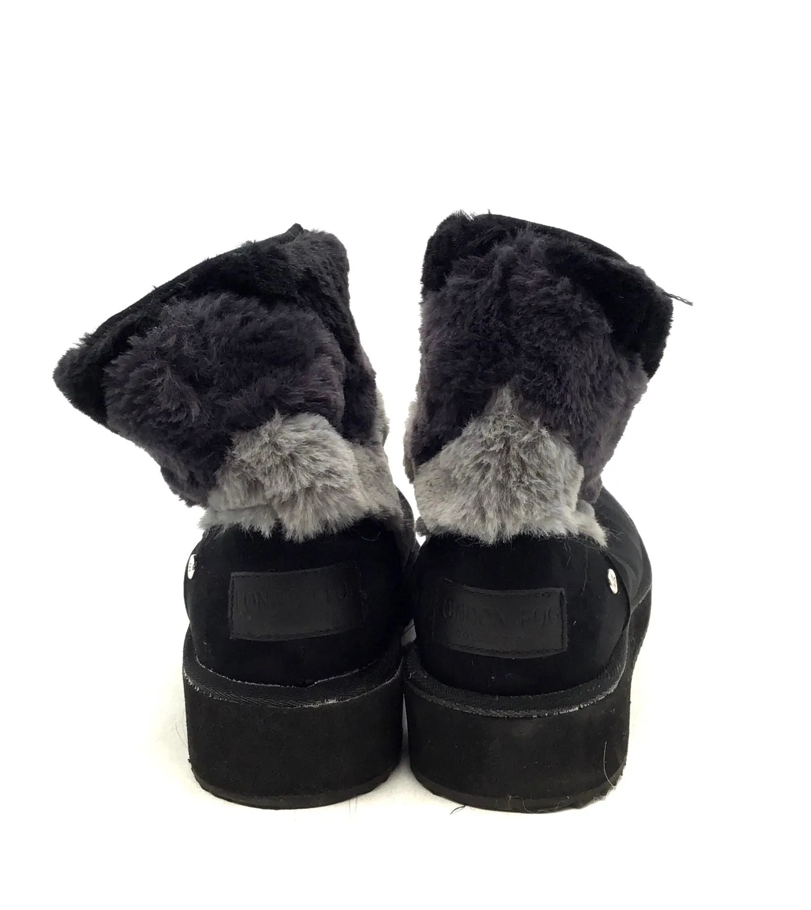 London Fog Women's LFW-COZY Black Ankle Snow Boots - Size 9M