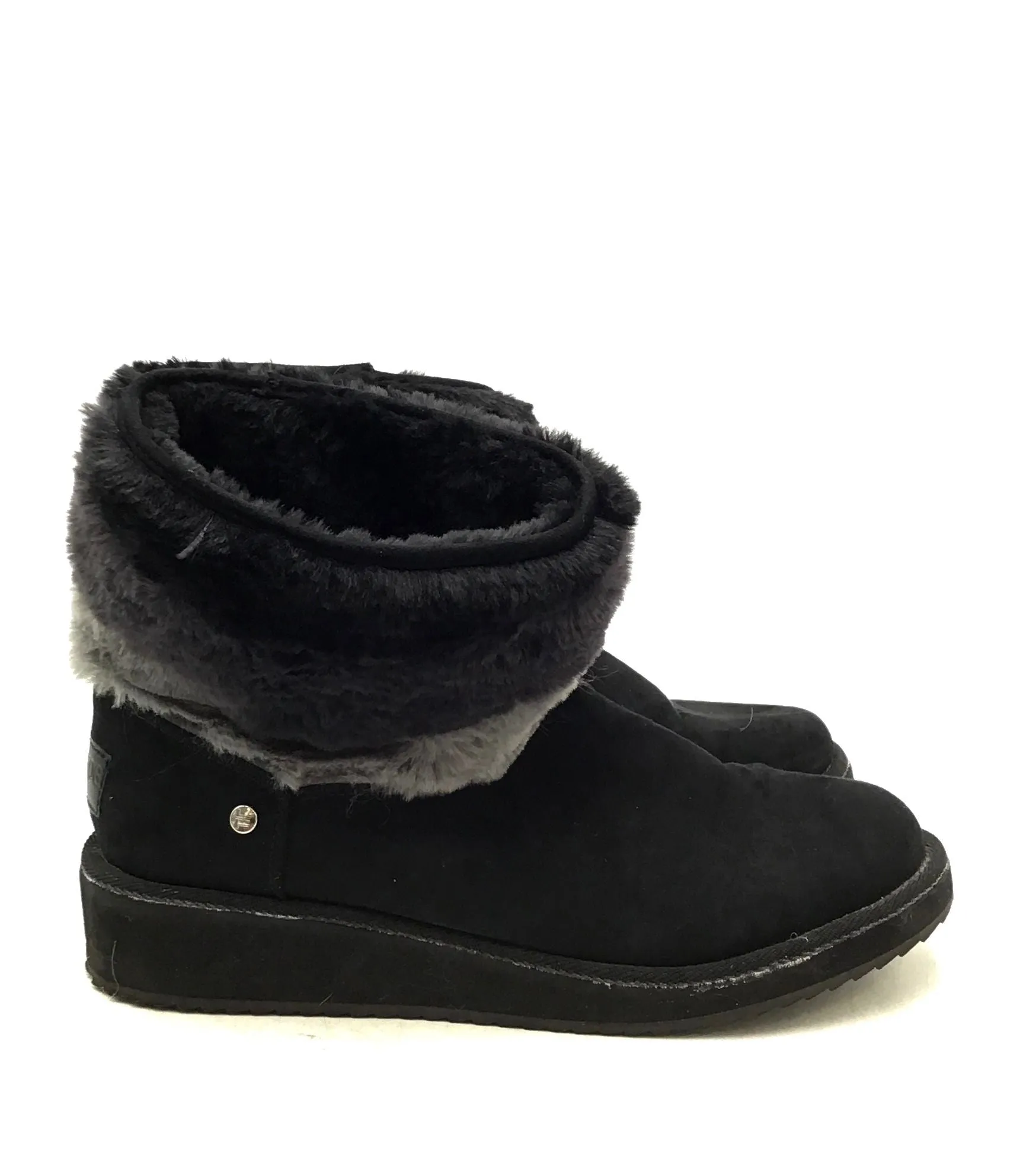 London Fog Women's LFW-COZY Black Ankle Snow Boots - Size 9M