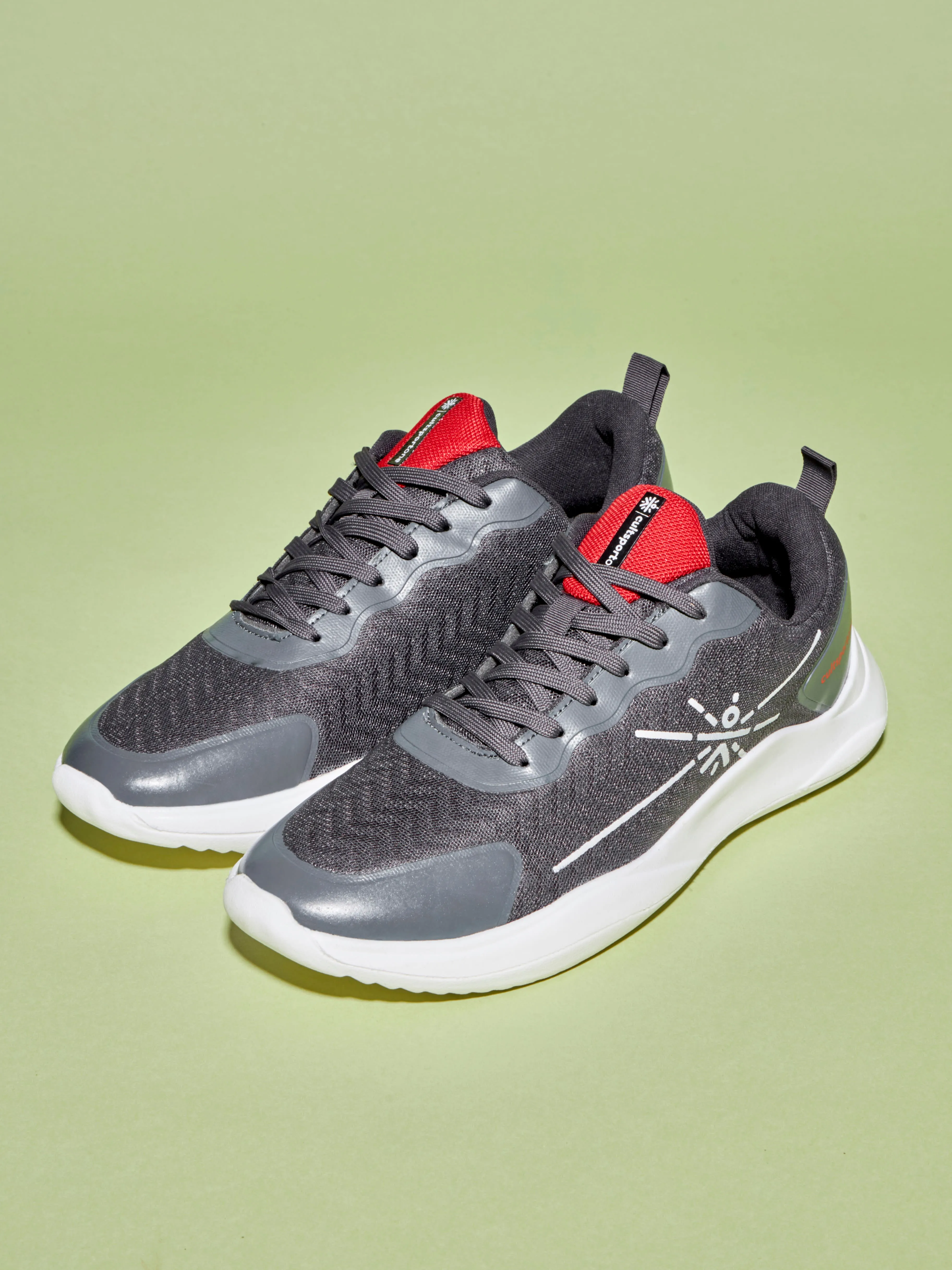 Lope Men Running Shoes - Grey/Red