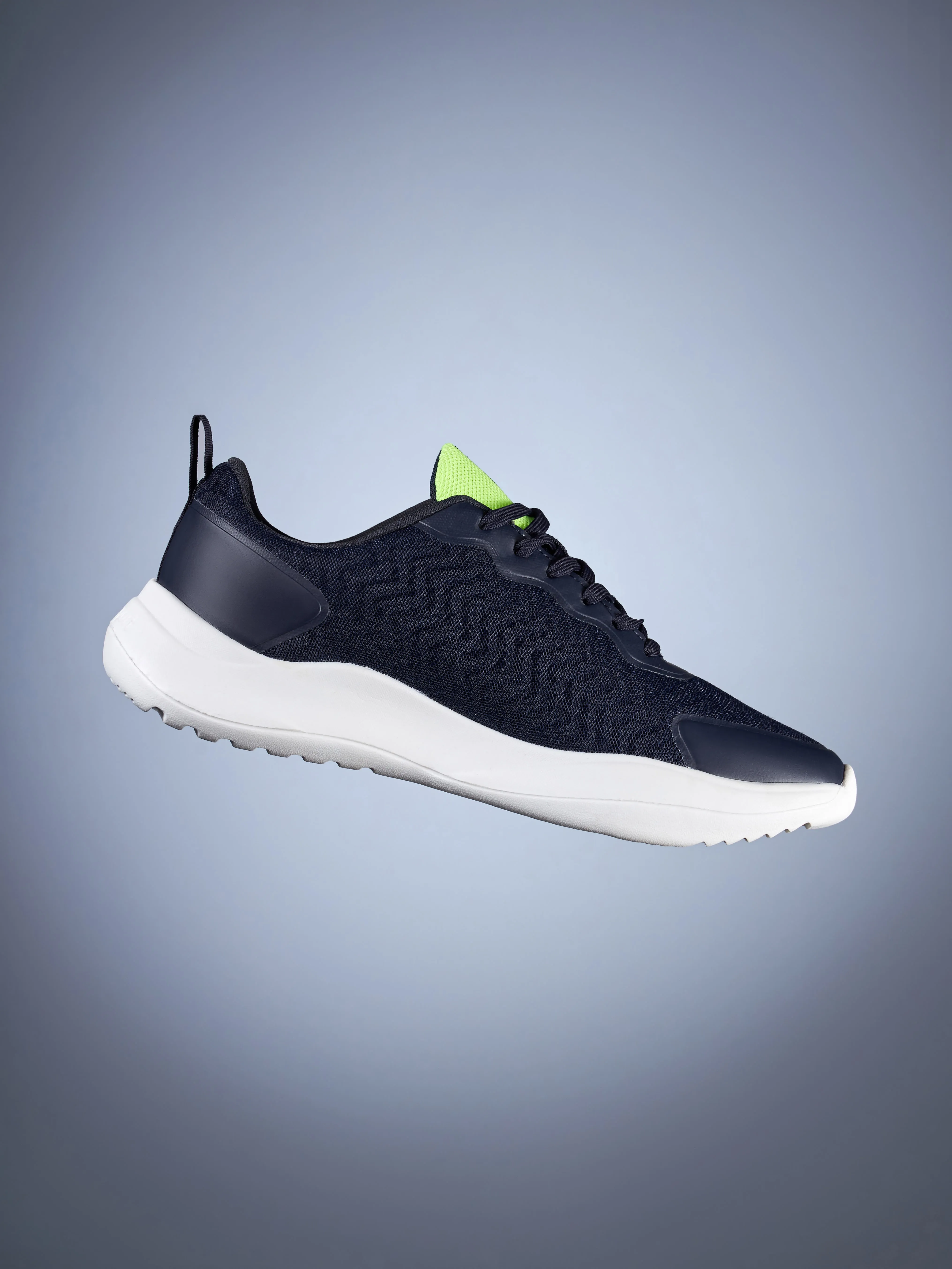 Lope Men Running Shoes - Navy/Lime Green