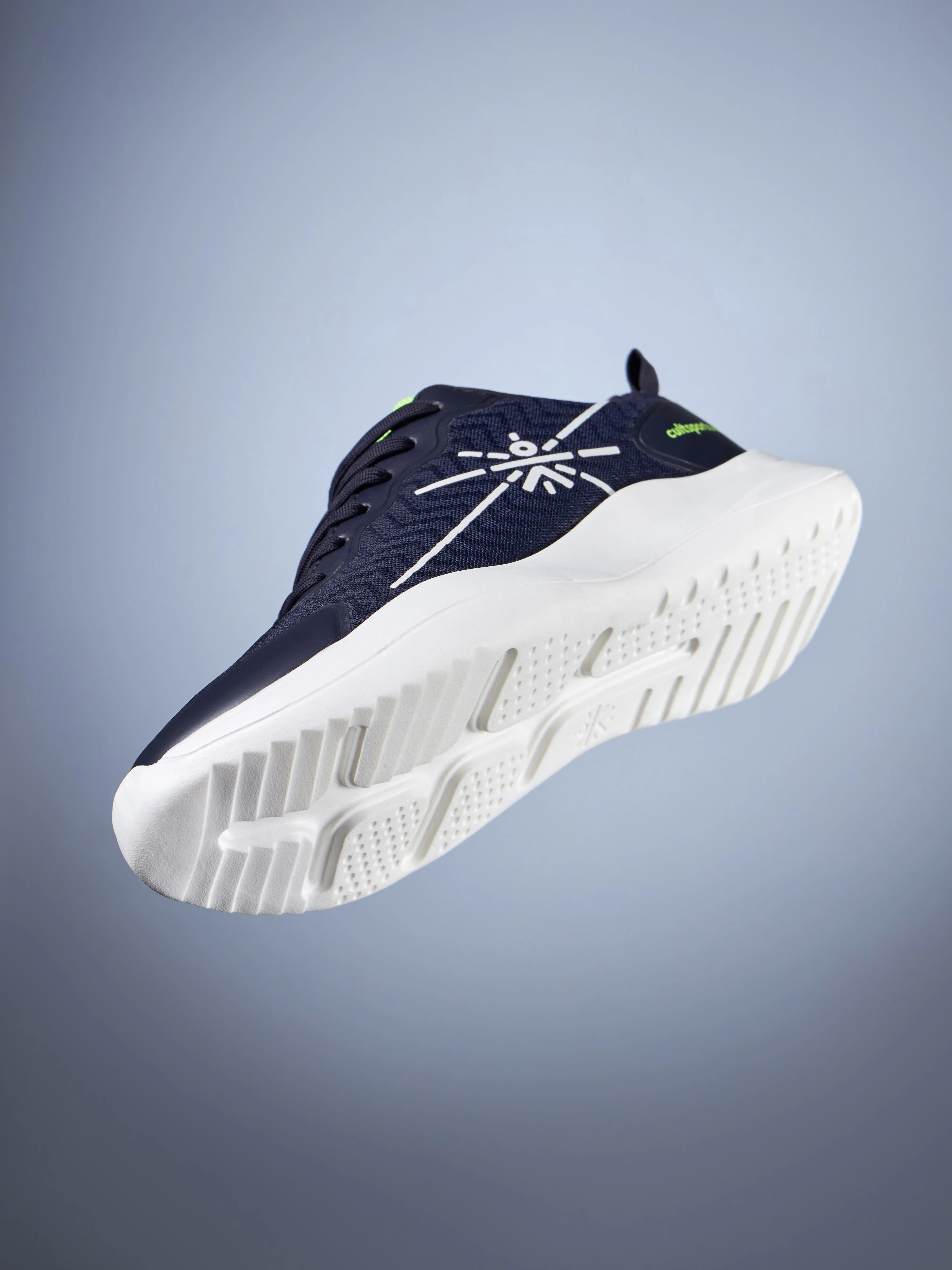Lope Men Running Shoes - Navy/Lime Green