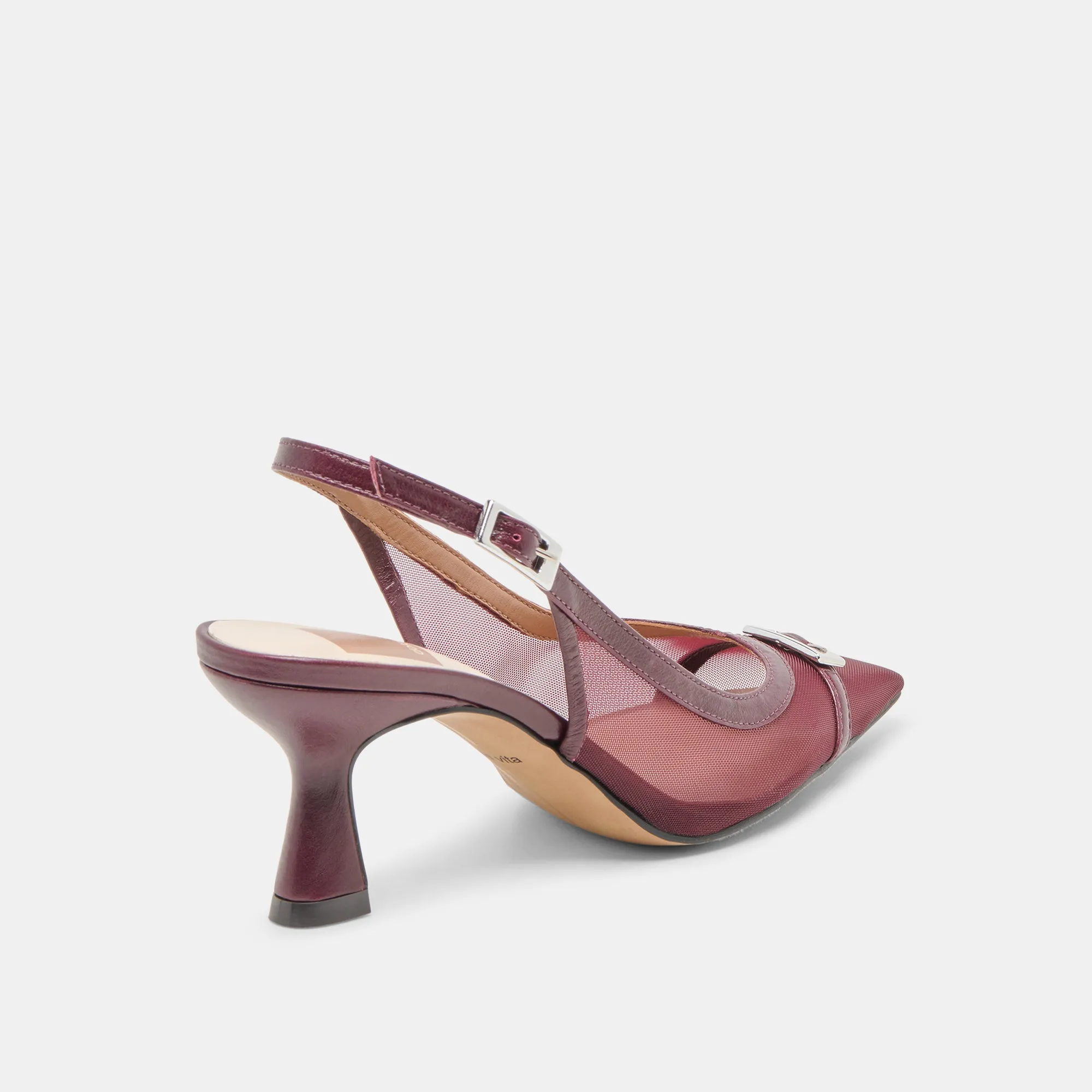Wedding Shoes Formal Heels LORINE HEELS BURGUNDY MESH