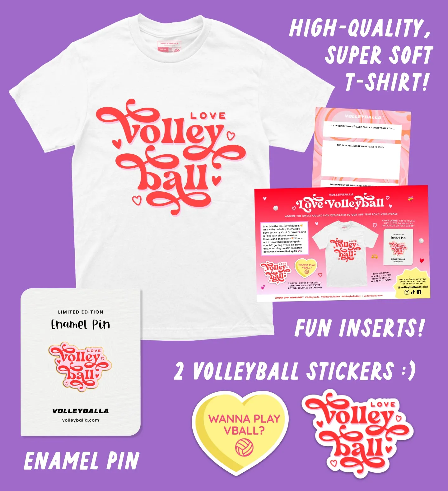 Love Volleyball - Valentine's Day Volleyball Gift Box