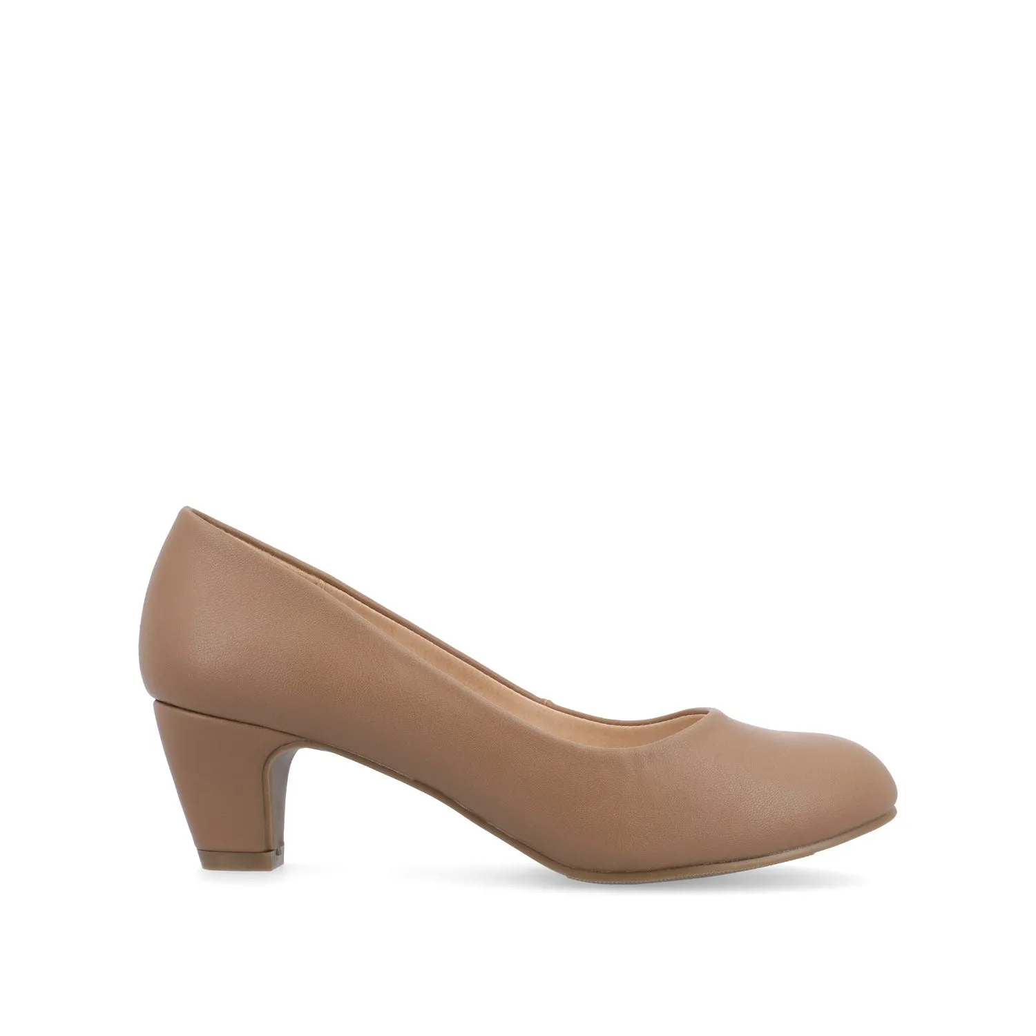 Weather Proof LUU LOW PUMP HEELS IN VEGAN LEATHER