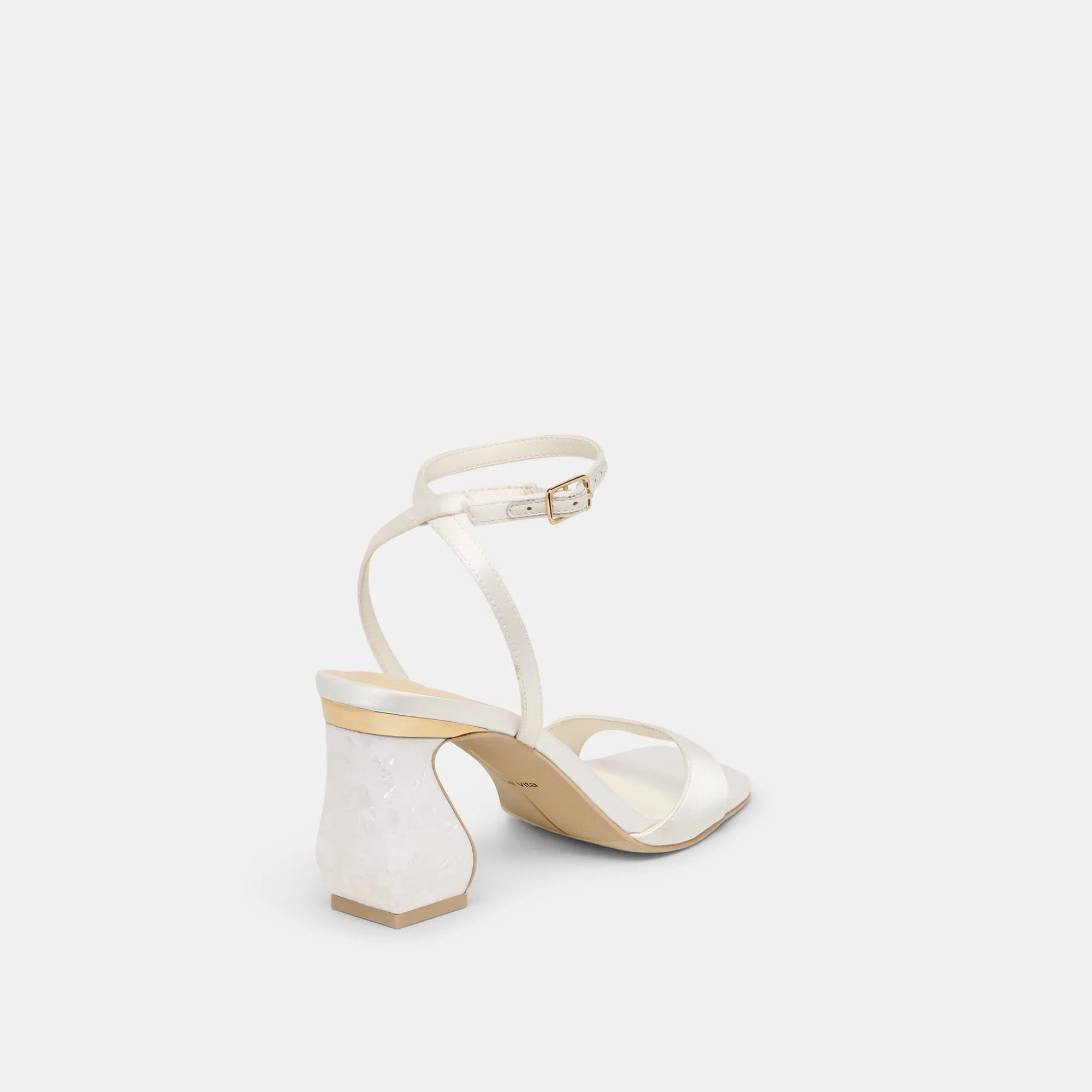 Day To Night Arch support TILDA HEELS TRUE WHITE SATIN