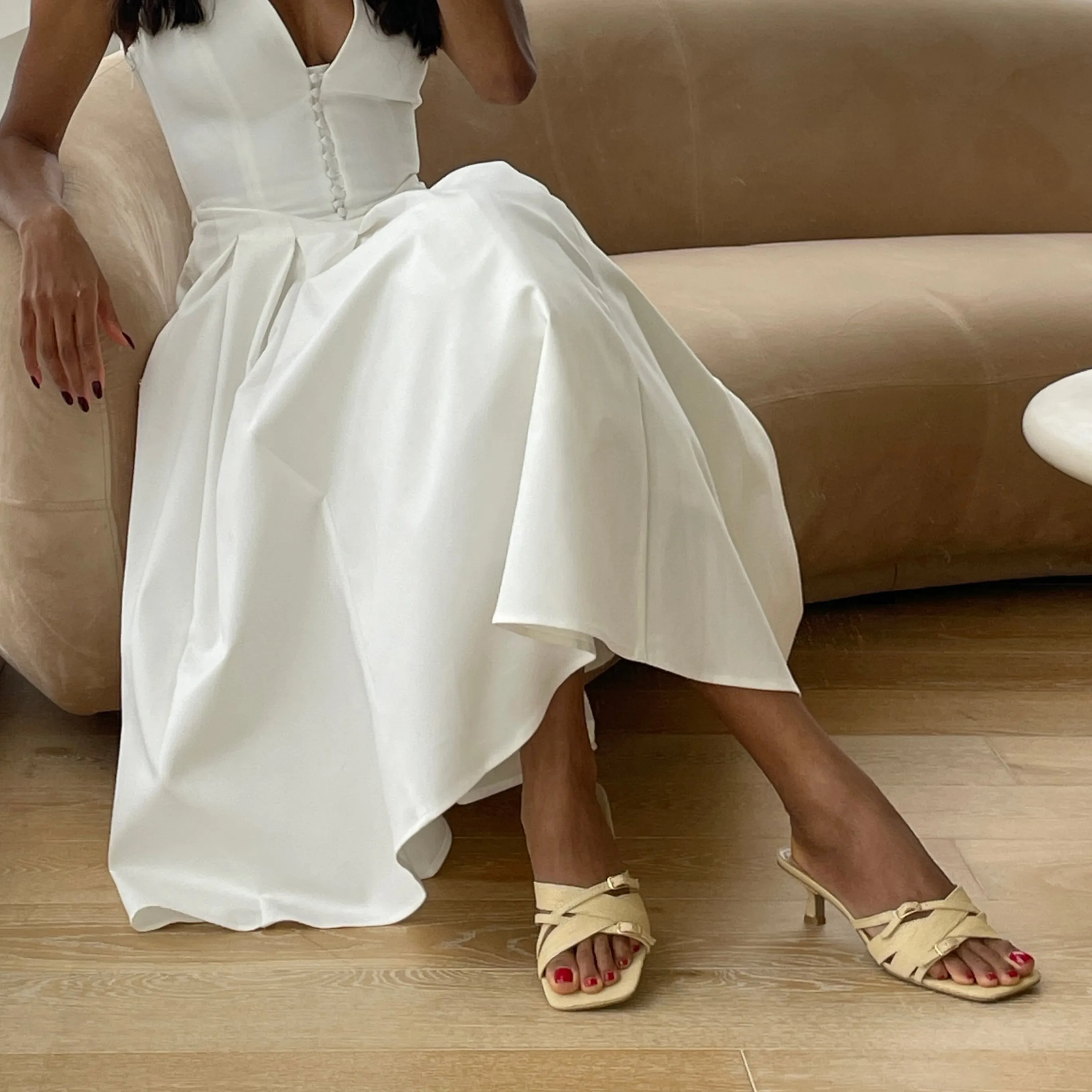 Curve Glow BRYANT HEELS NATURAL WOVEN RAFFIA