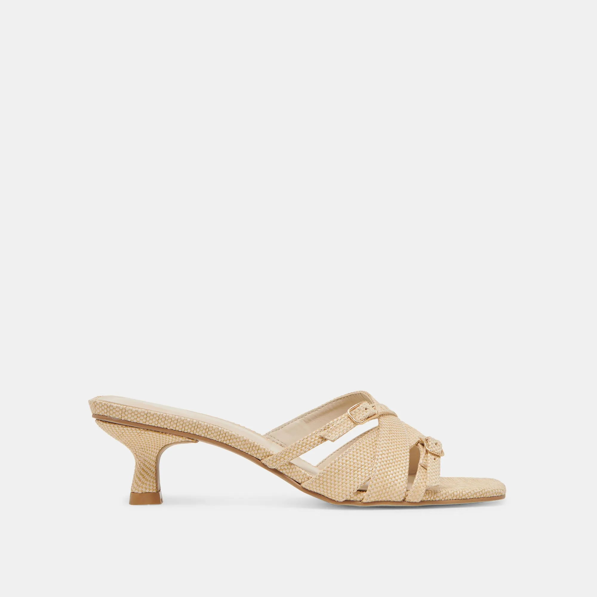 Unique Pick BRYANT HEELS NATURAL WOVEN RAFFIA
