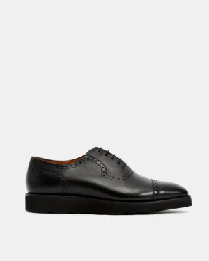 Quiet Design Opulent Edge Black Brogue Lightweight Dress Shoe