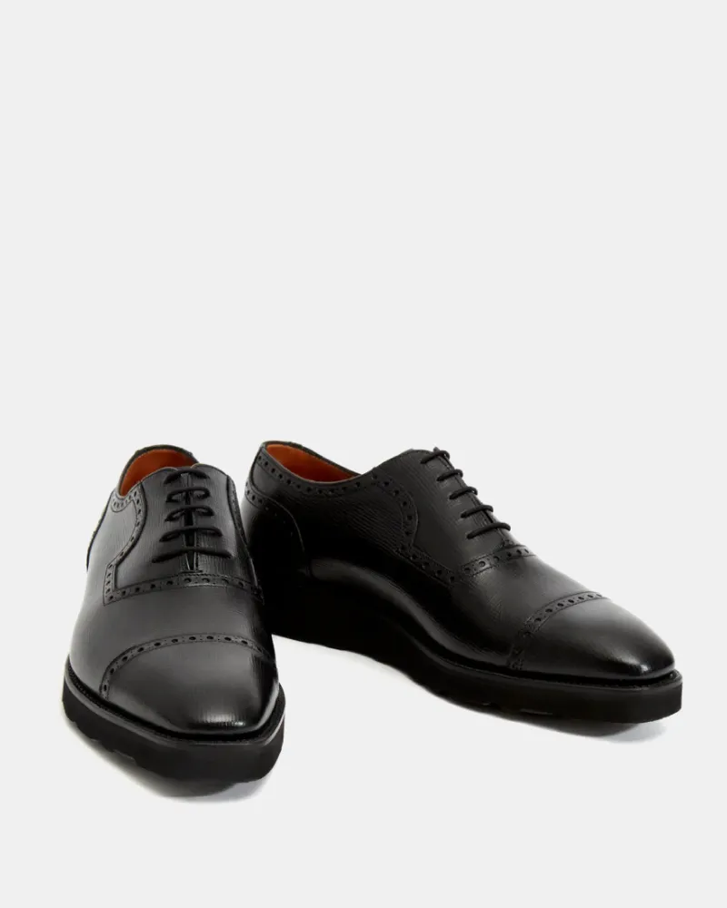 Black Brogue Lightweight Dress Shoe Quick Meeting