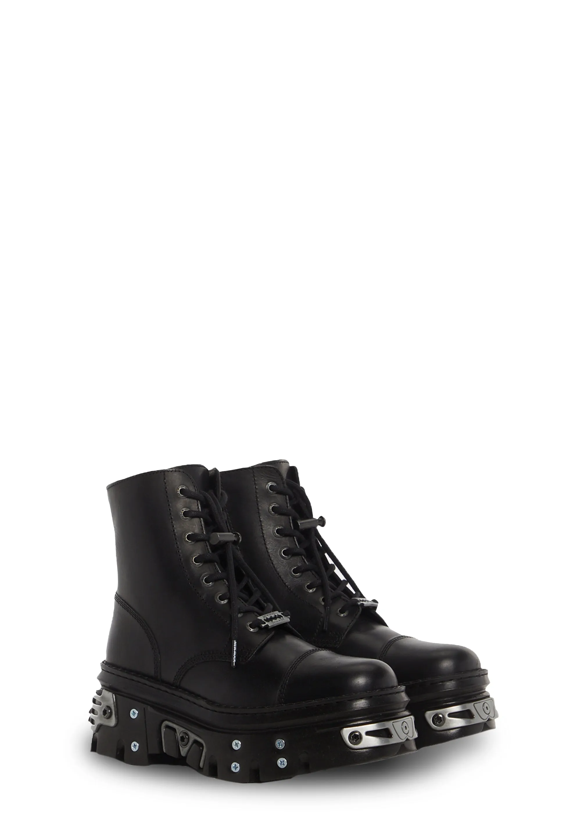 M-WALL083CCT-S13 Leather Combat Boots