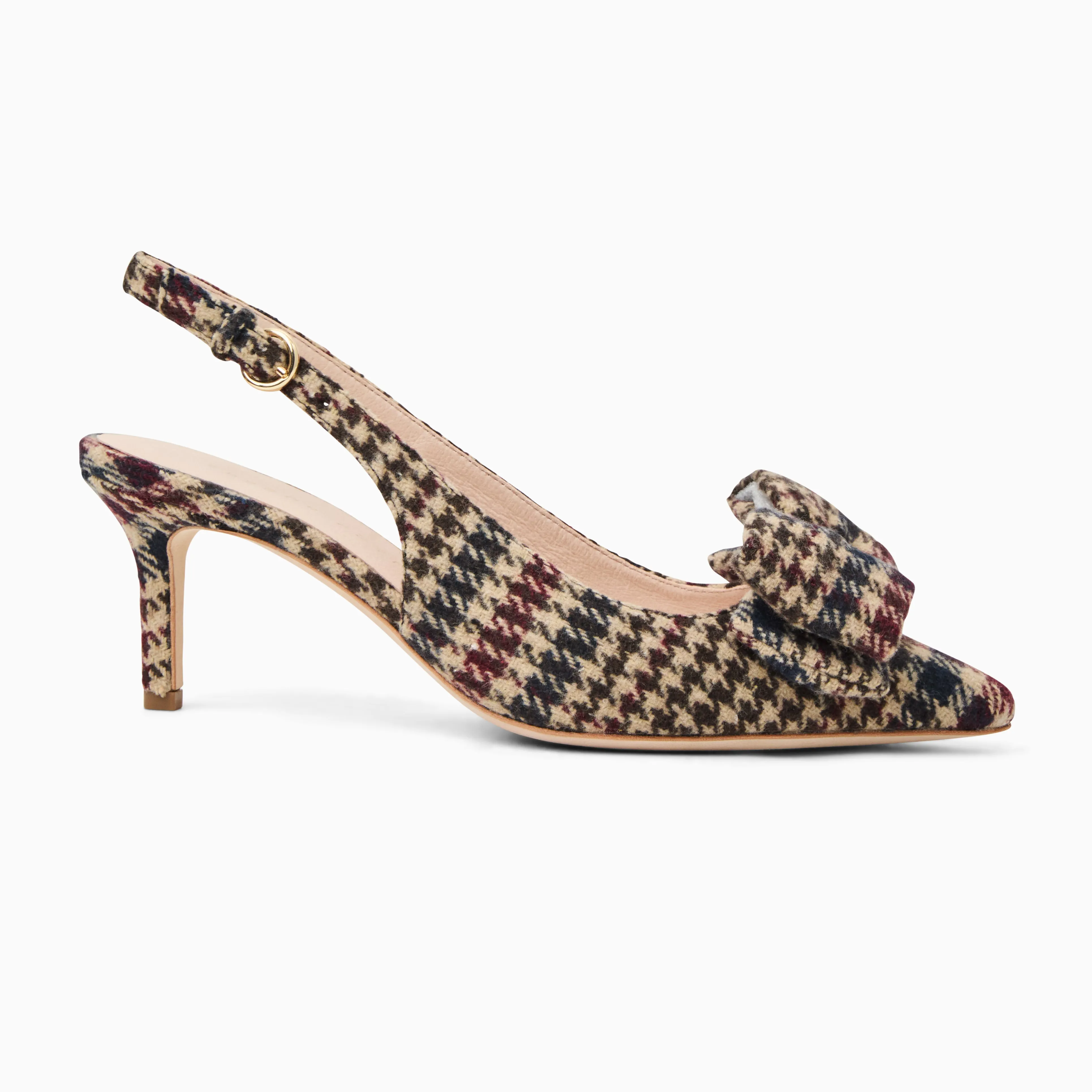 Smooth Finish Maclean Fabric Bow Slingback Heel