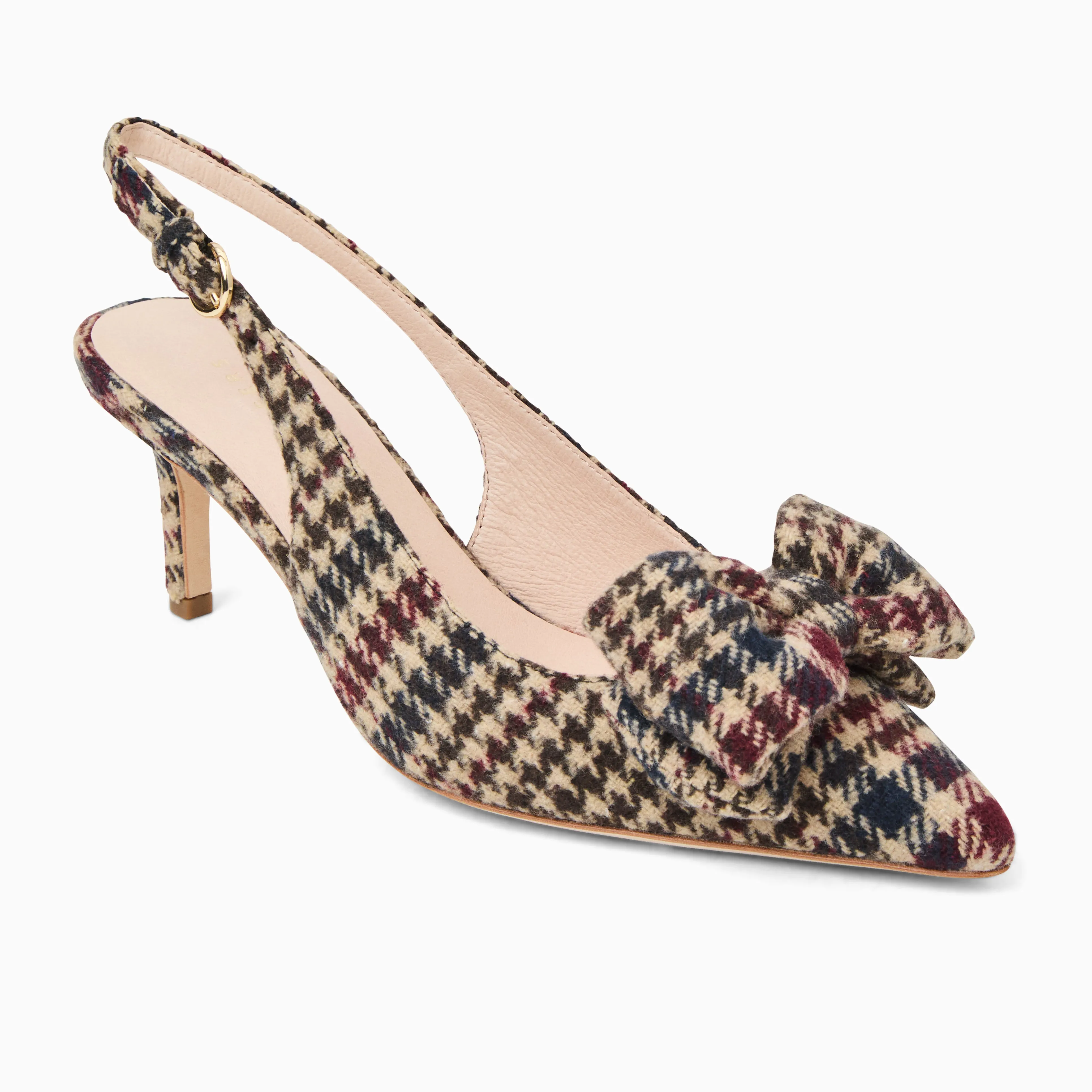 Maclean Fabric Bow Slingback Heel Evening Edge Sexy Step