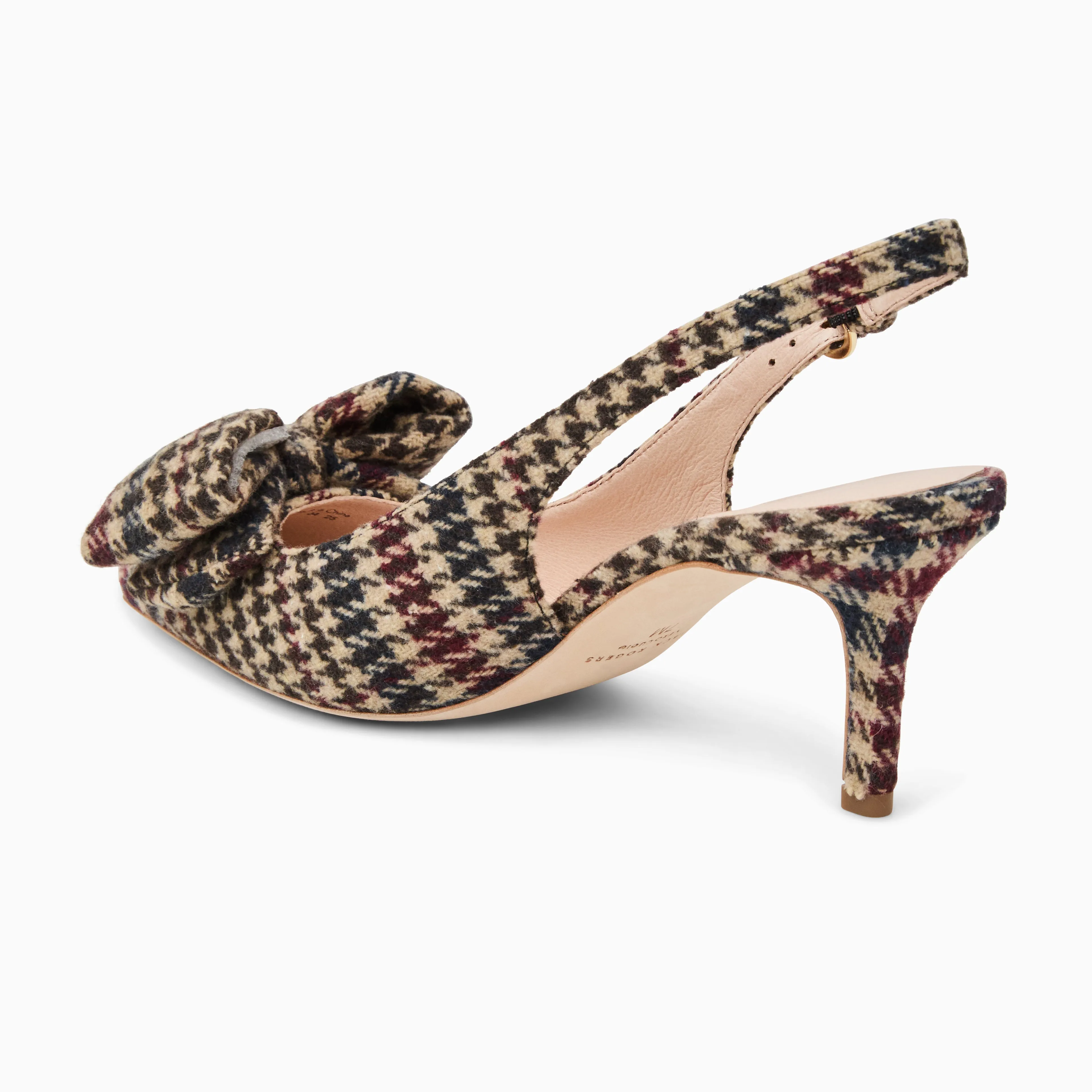 Leg Spark Power Spark Maclean Fabric Bow Slingback Heel