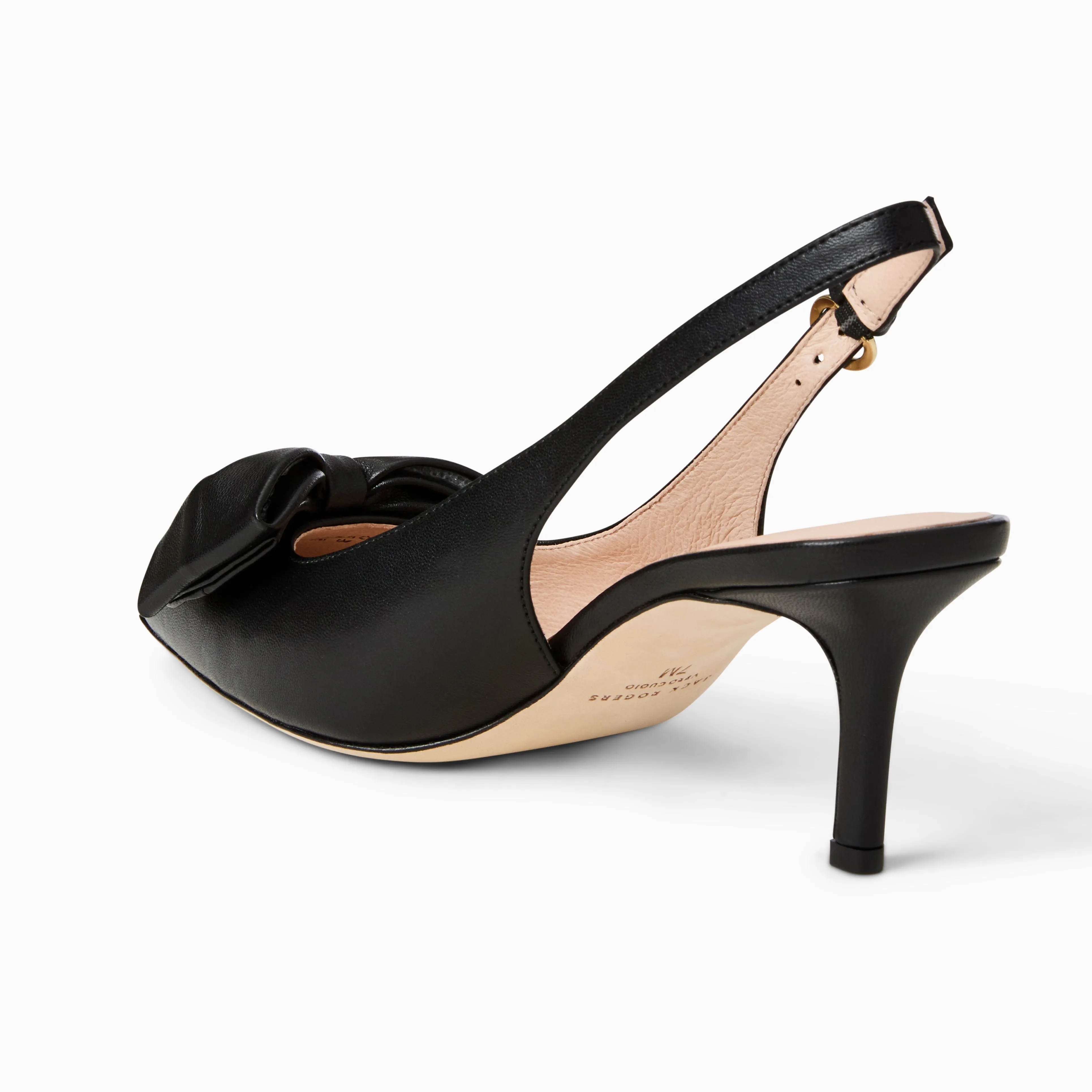 Love Pick After Dark Maclean Leather Bow Slingback Heel